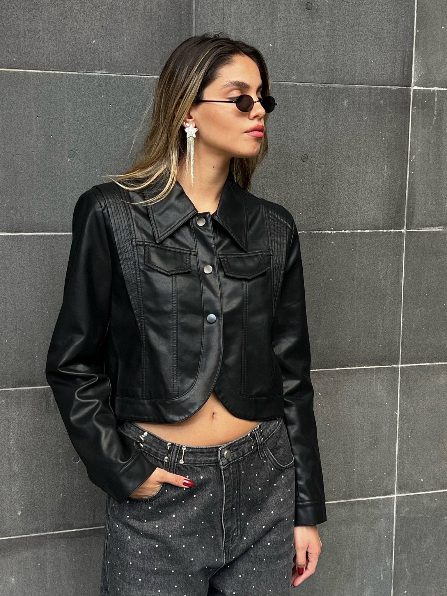 ג׳קט אלכס שחור