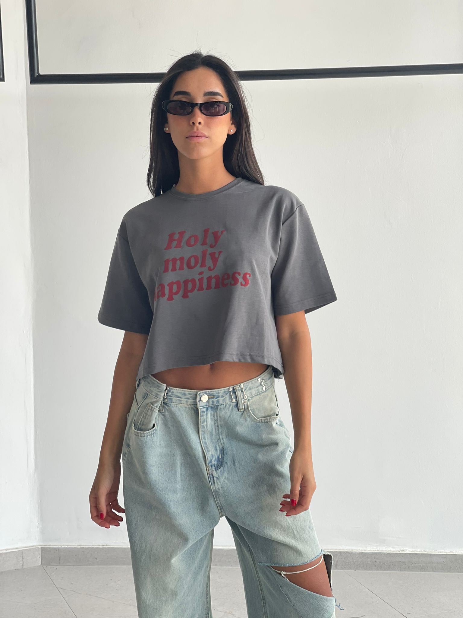 חולצת מולי אפור