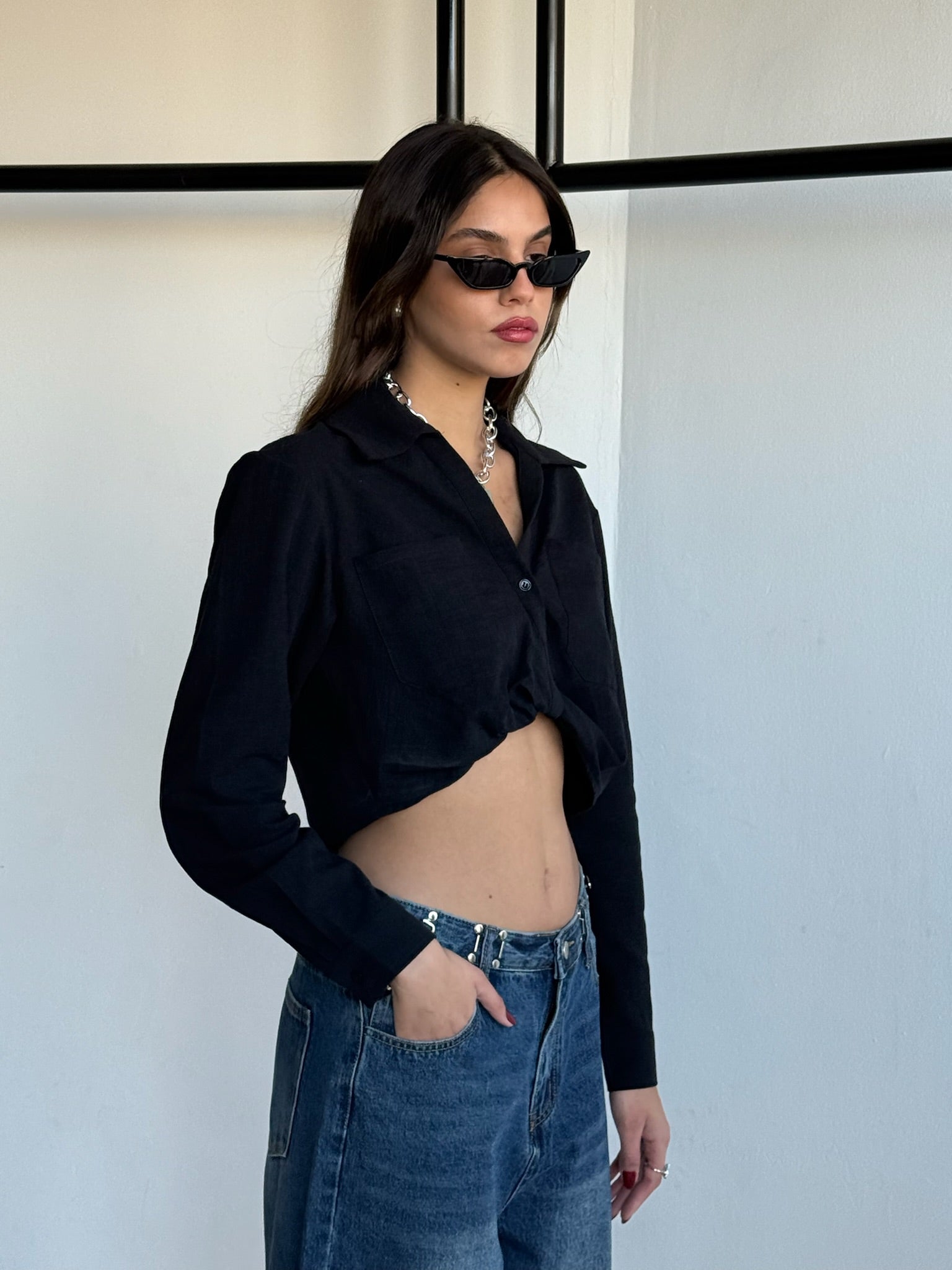 חולצת נעמי שחור