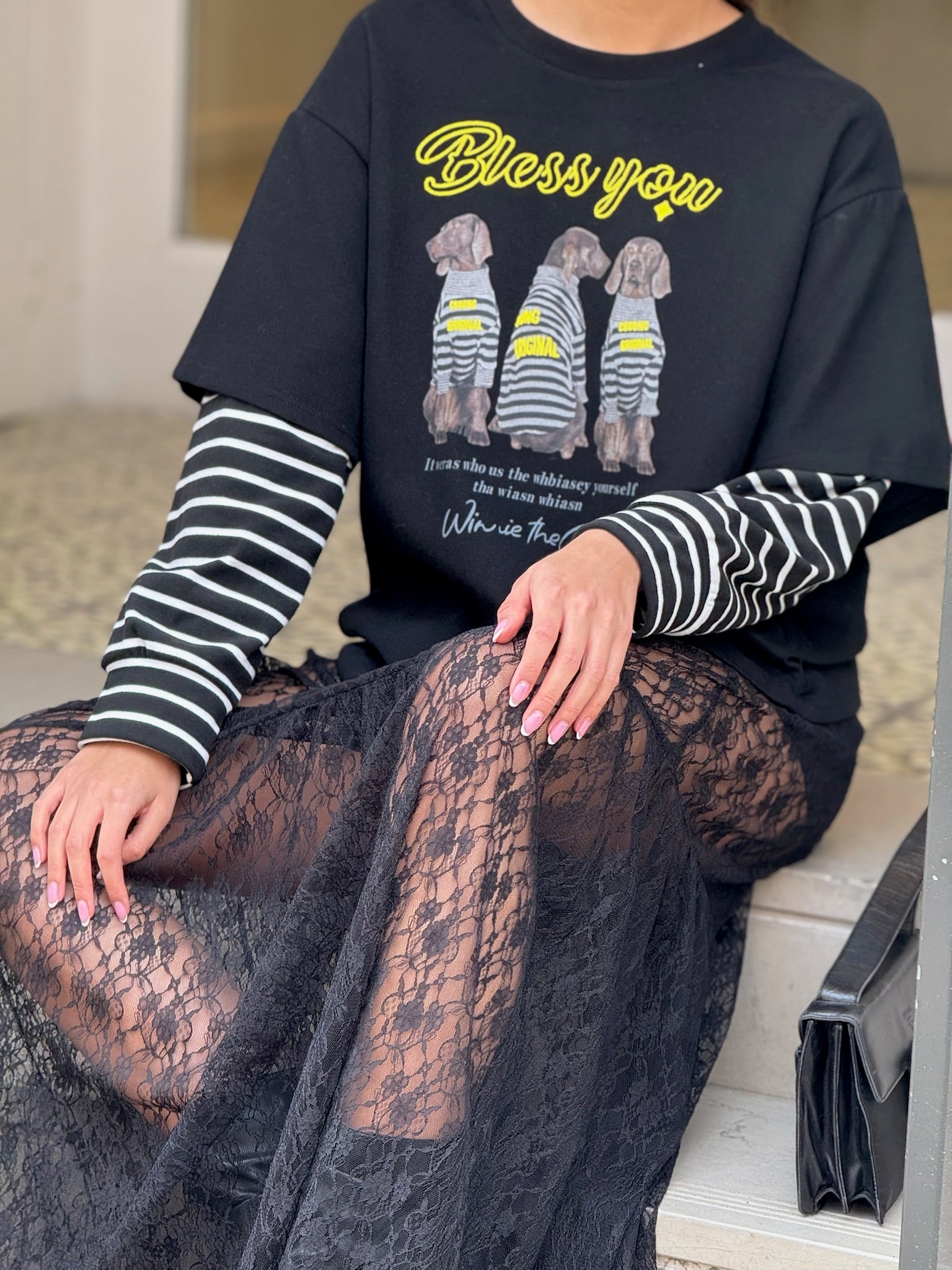 חולצת ניק שחור