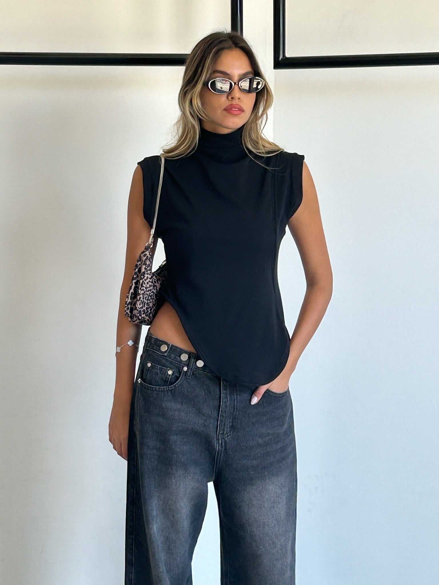 חולצת מרין שחור