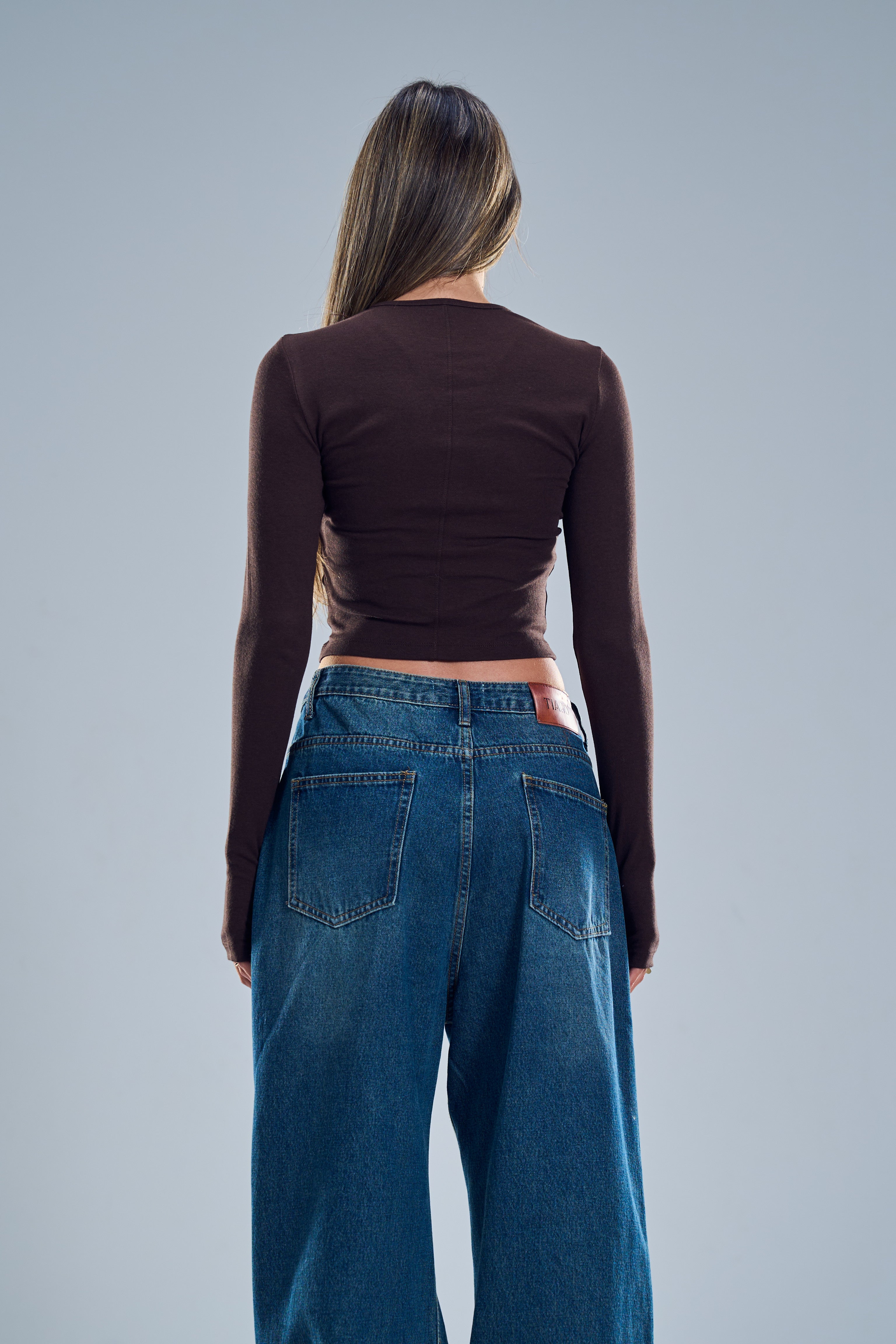 חולצת מייגן חום