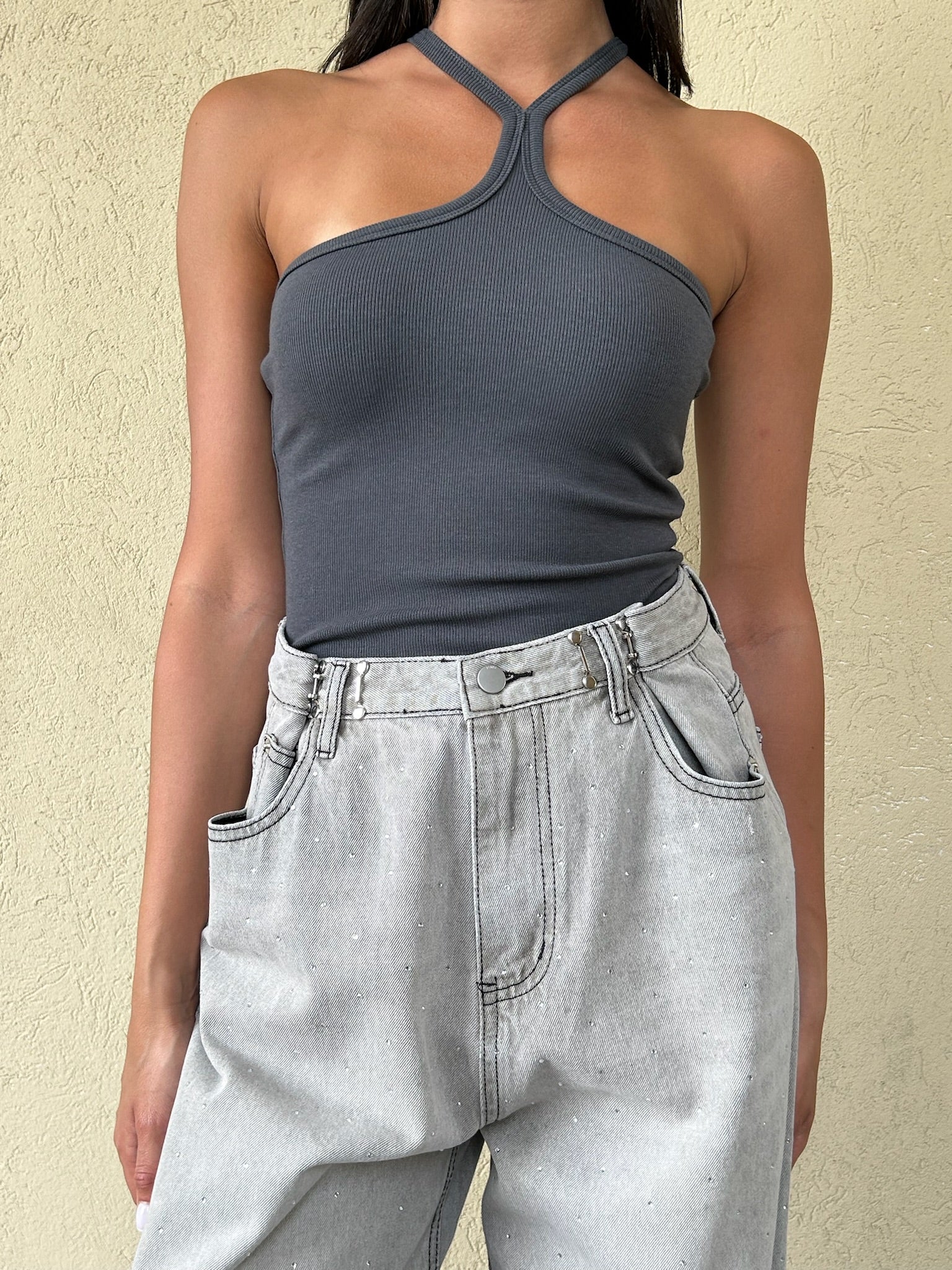 גופיית נלי אפור