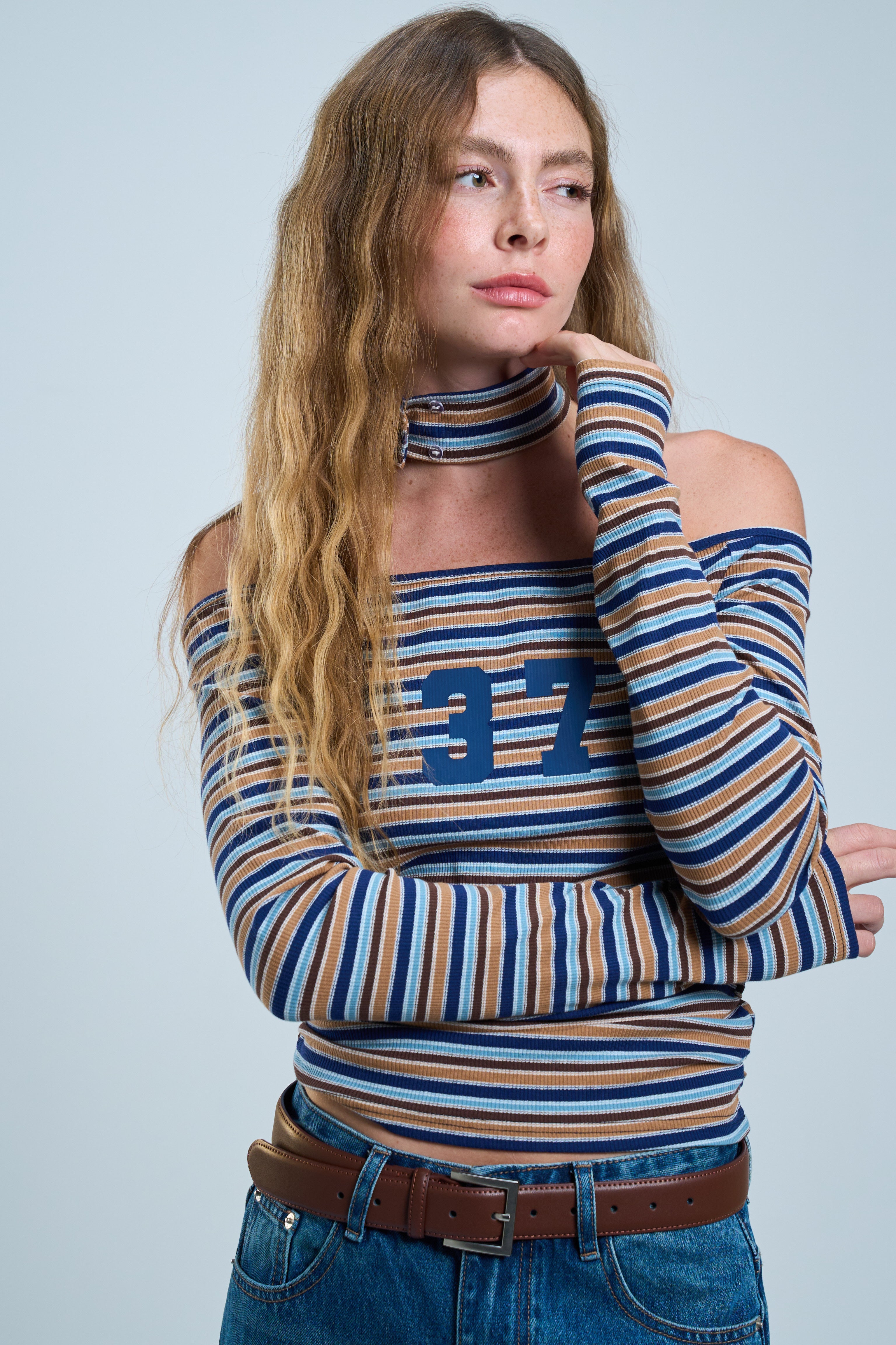 חולצת רון כחול