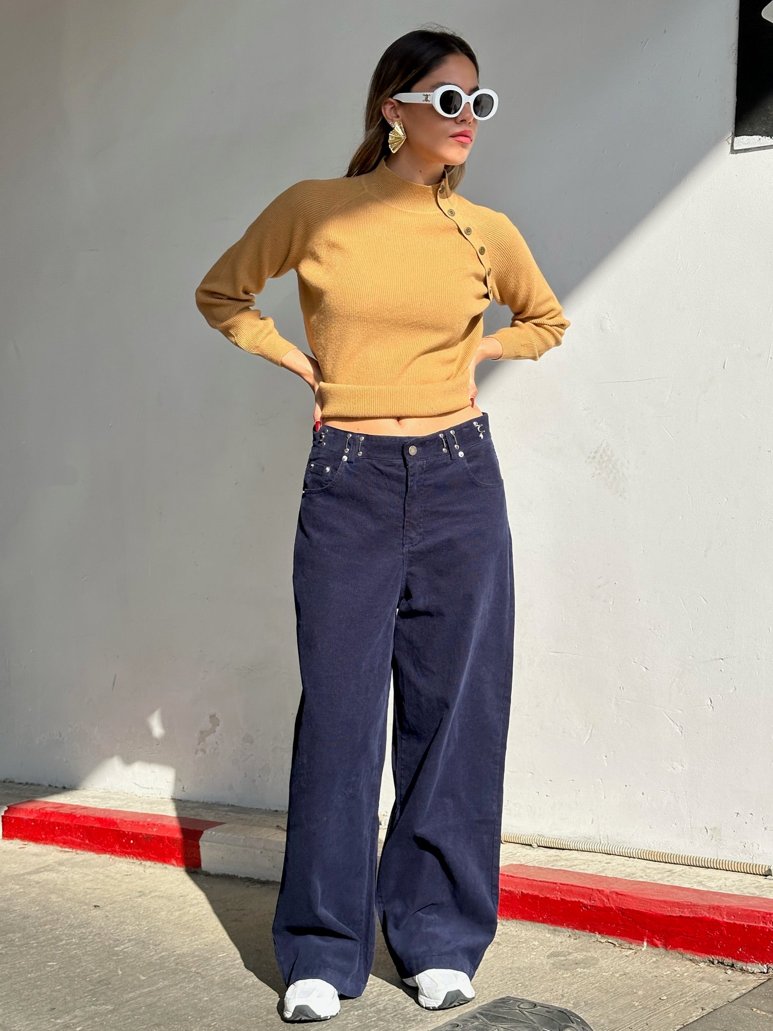 מכנס שביט קורדרוי כחול