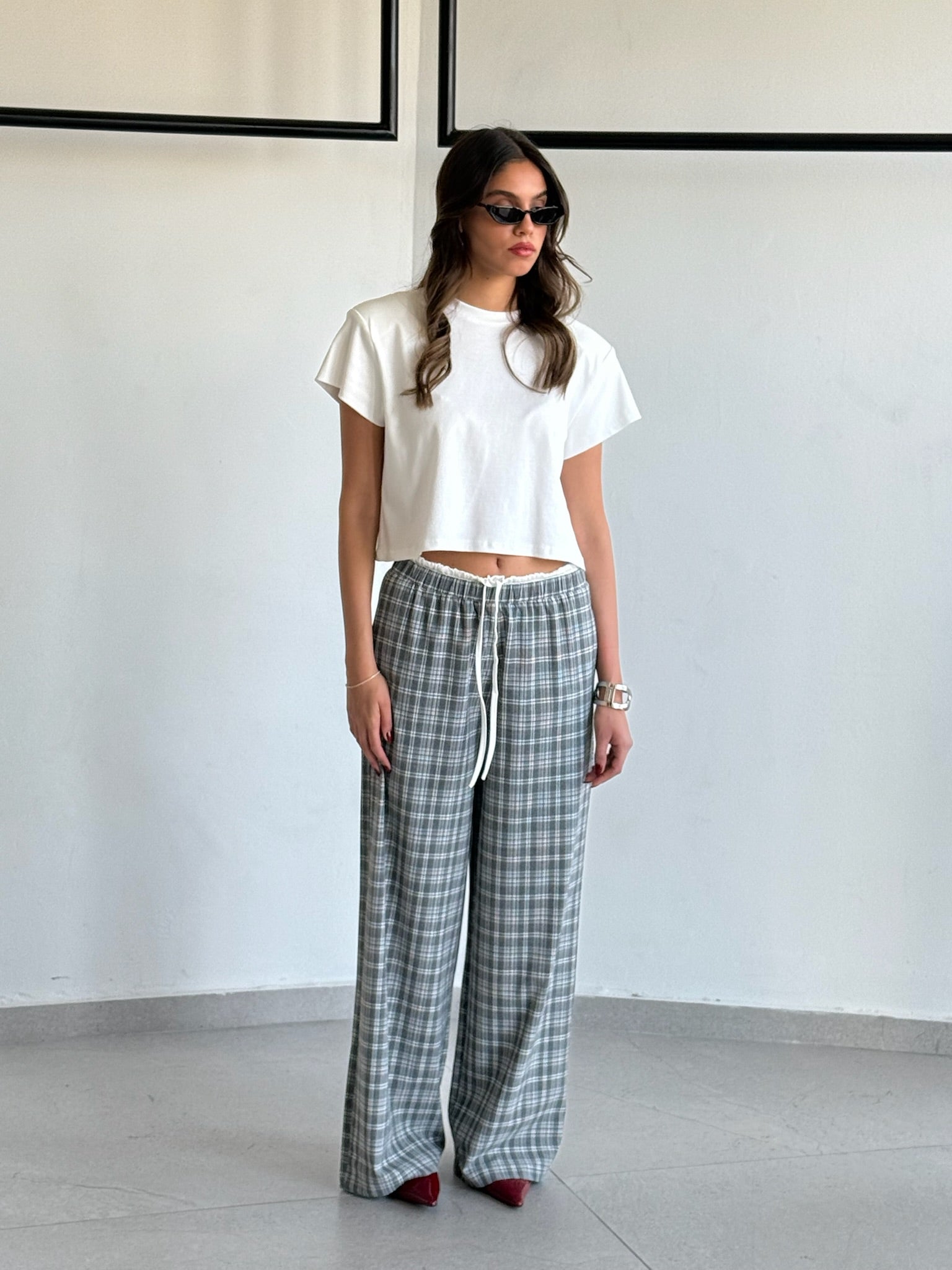 מכנס אימרי אפור כהה