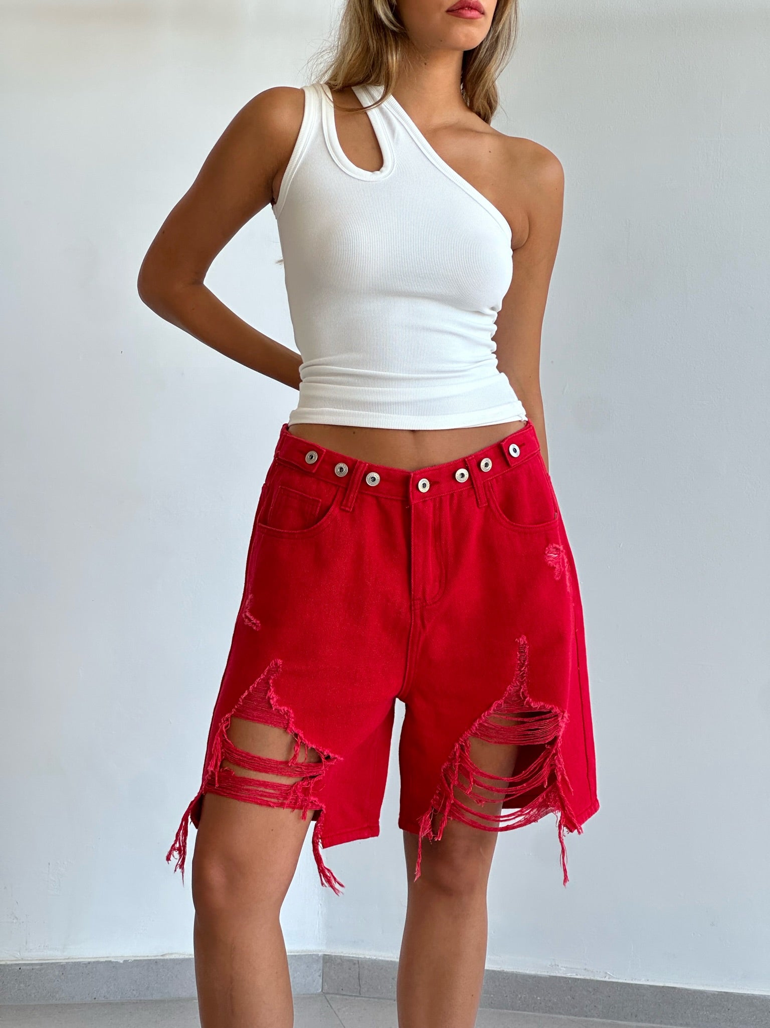 ג׳ינס טרוי אדום