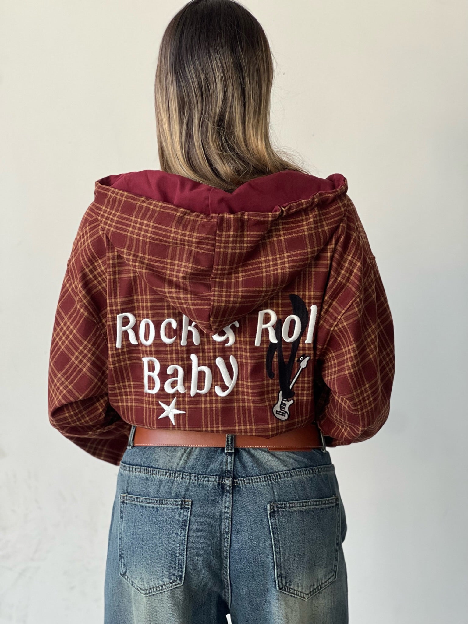 ג׳קט יסכה בורדו