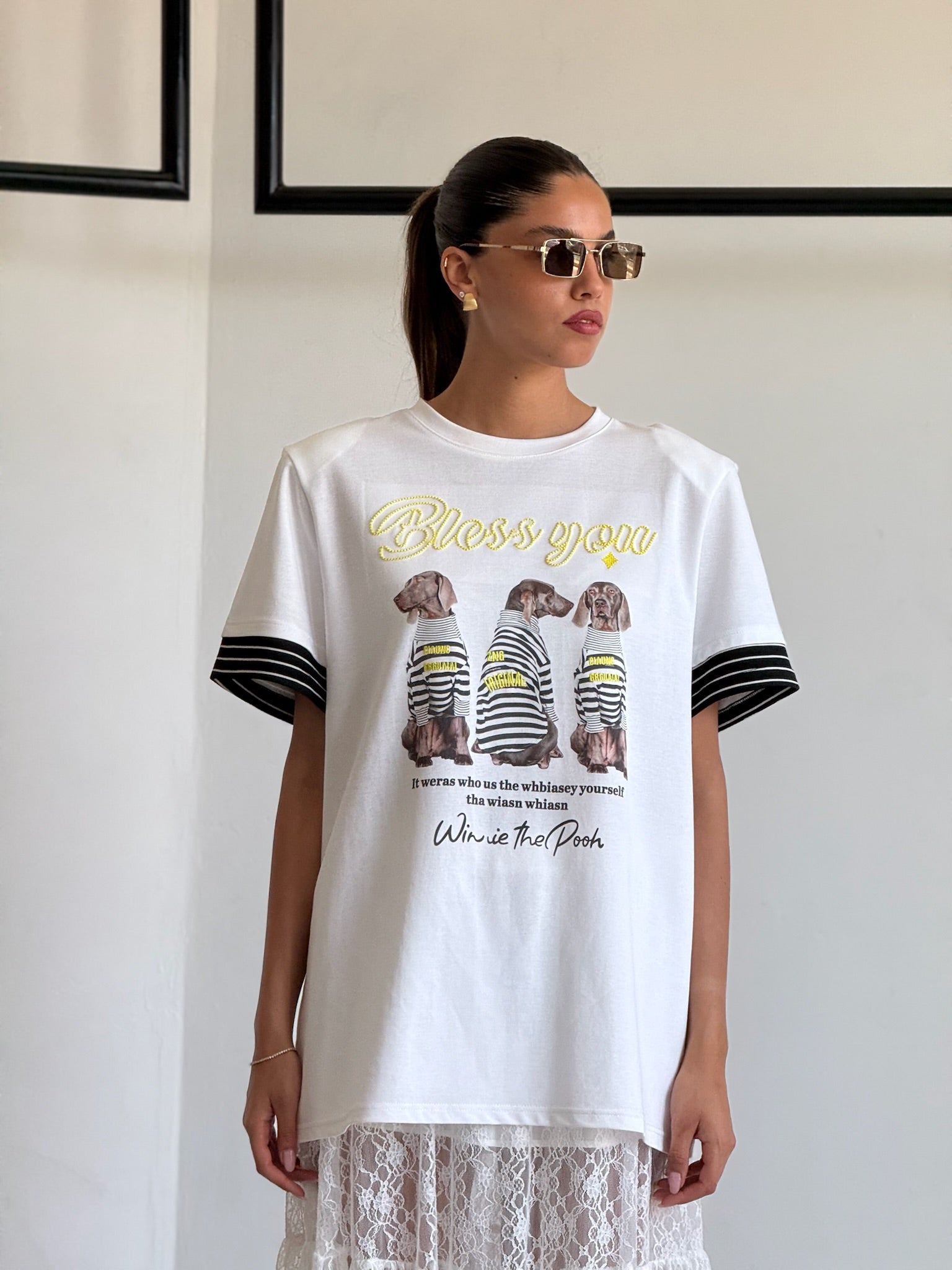 חולצת מיתר לבן