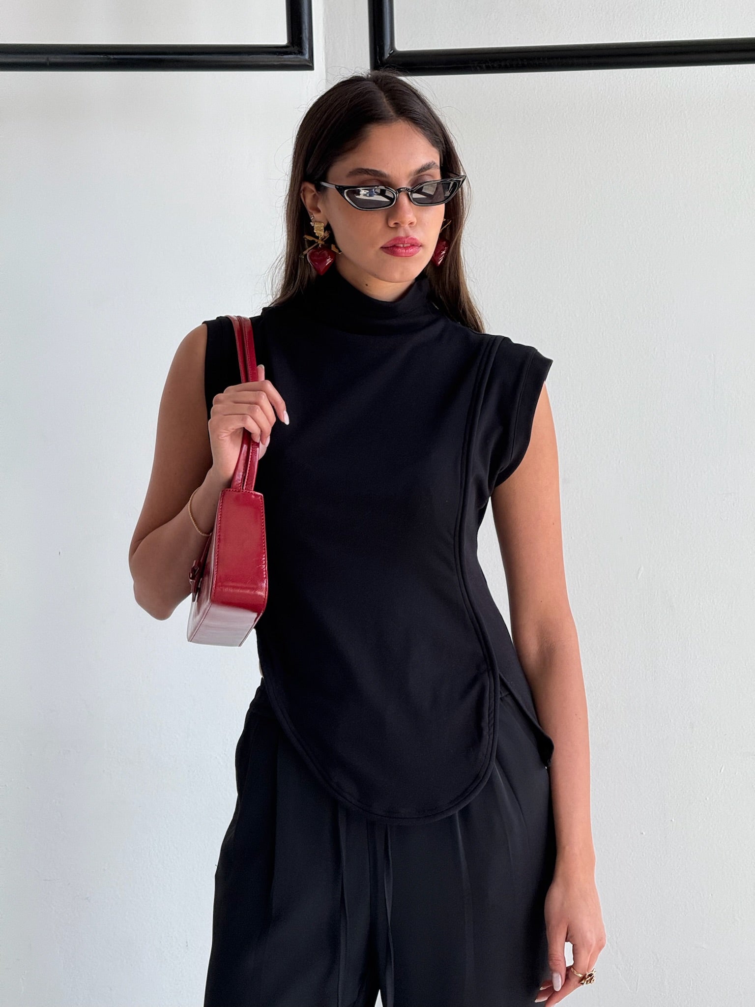 חולצת מרין שחור