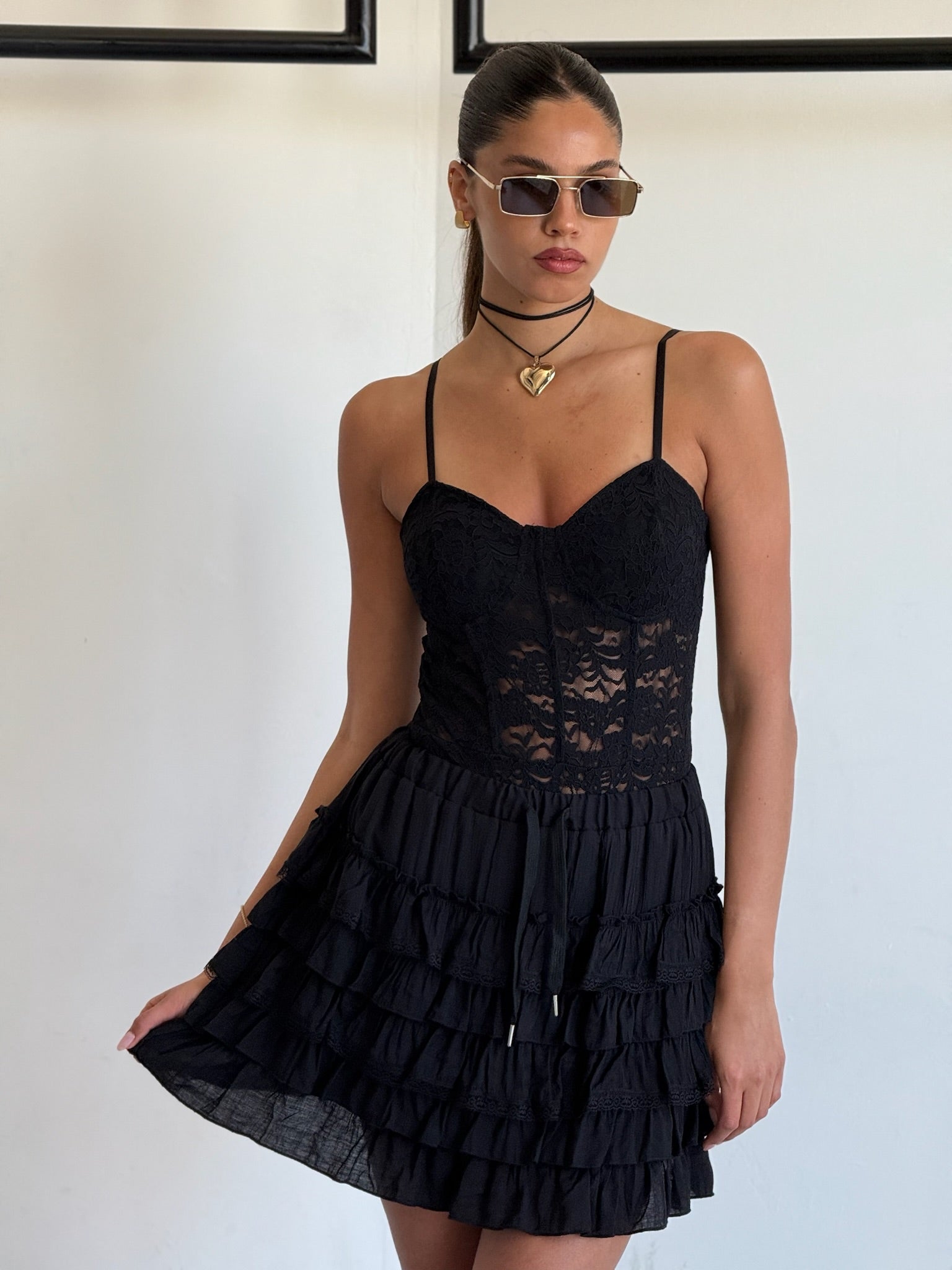 בגד גוף תחרה רום