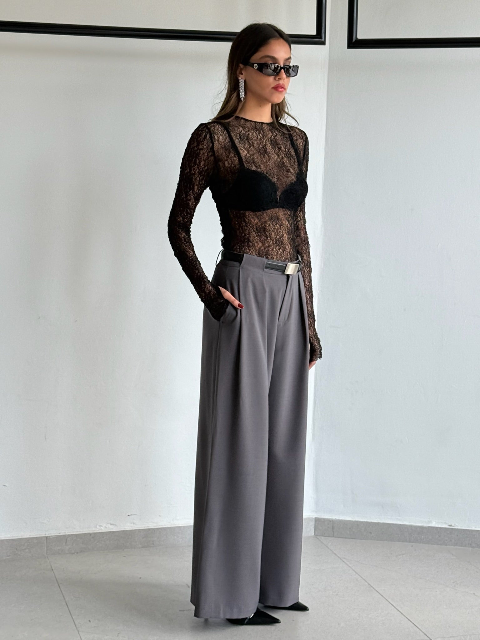 מכנס איזבלה אפור