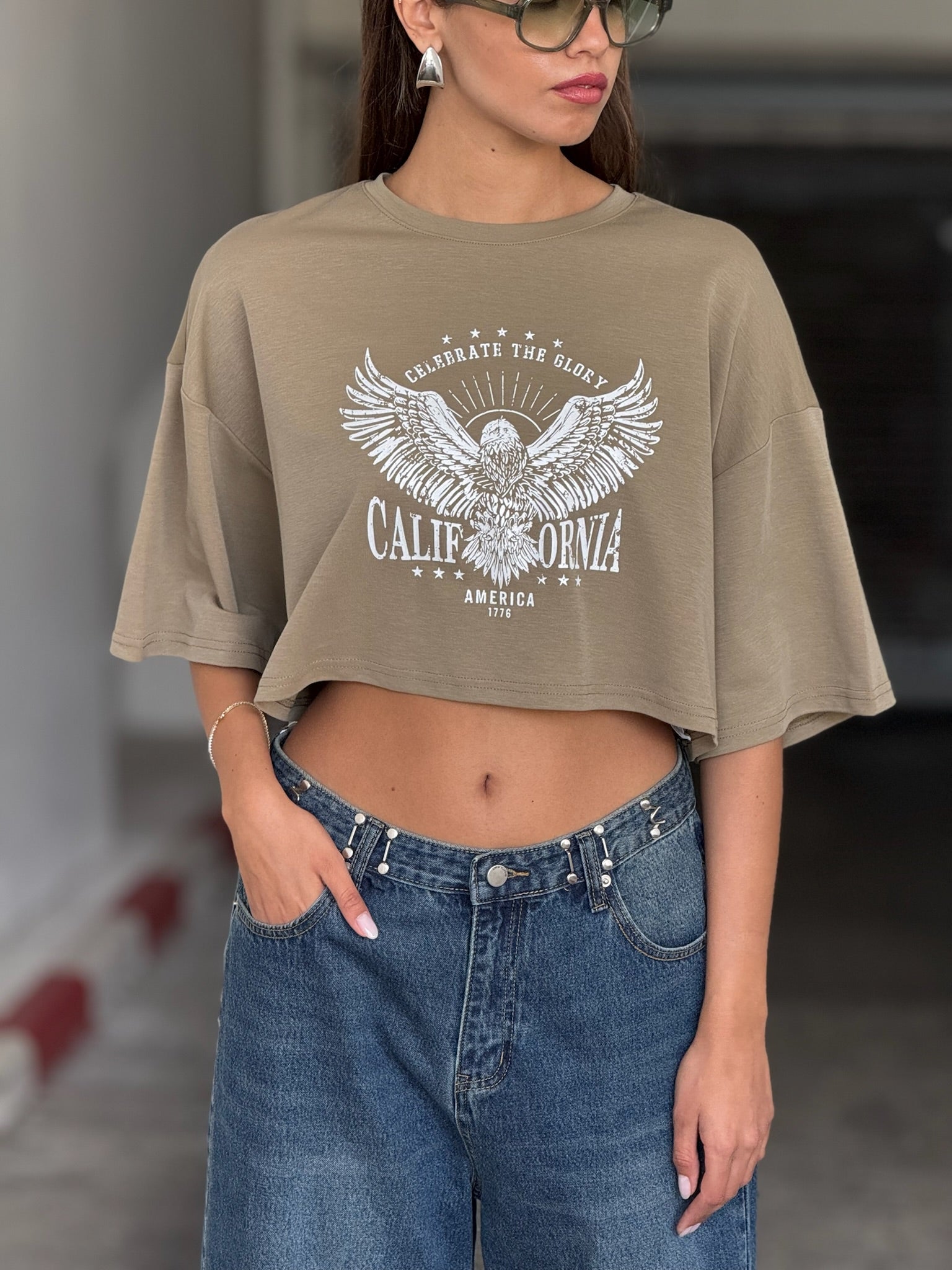 חולצת קרופ מקס