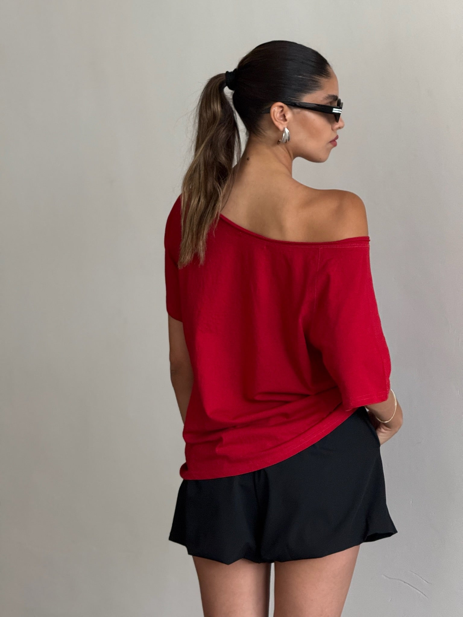 מכנס ריבל שחור