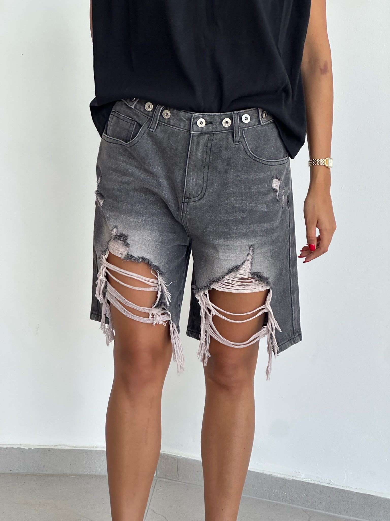 ג׳ינס טרוי אפור