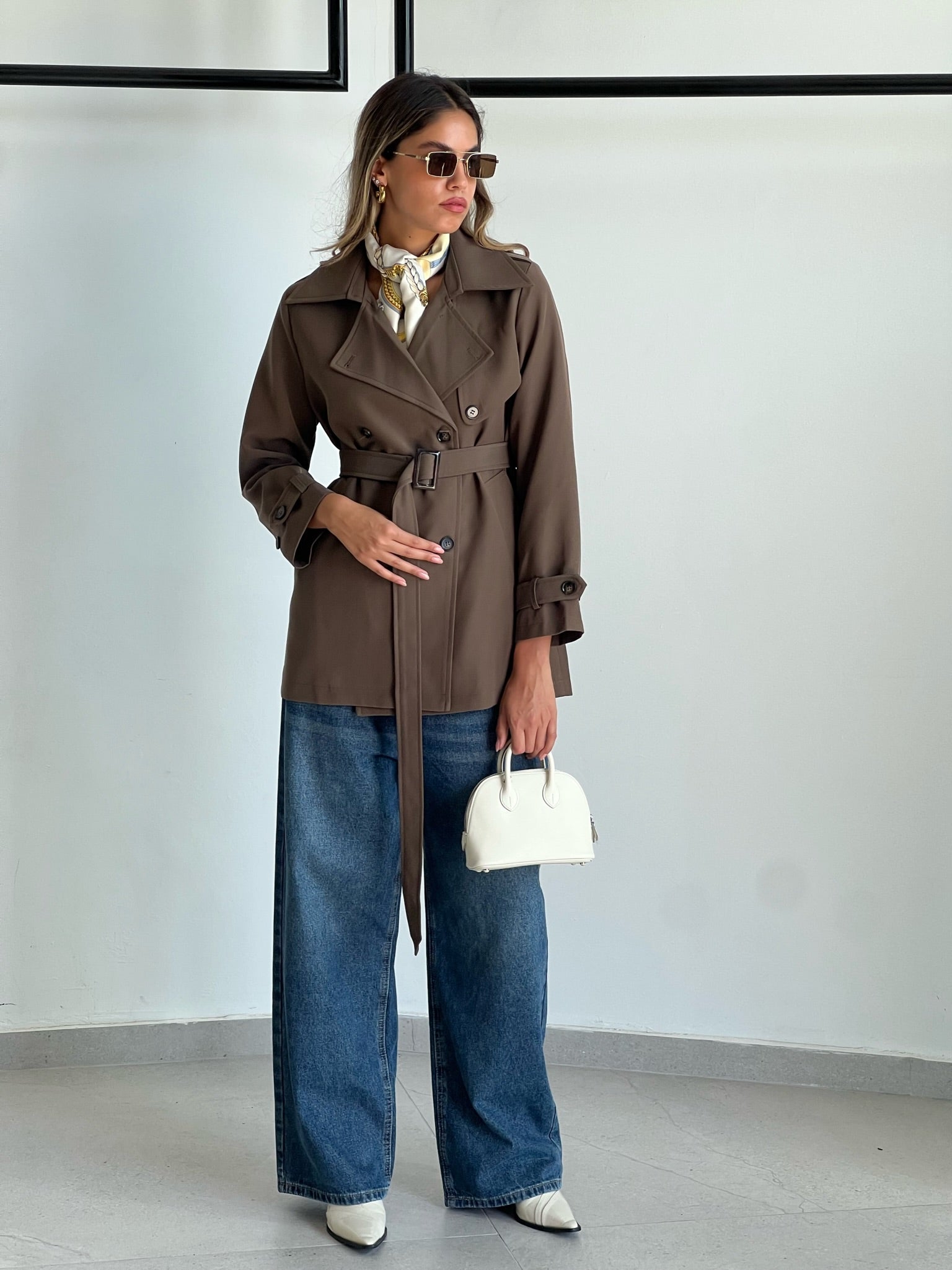 מעיל רומי חום