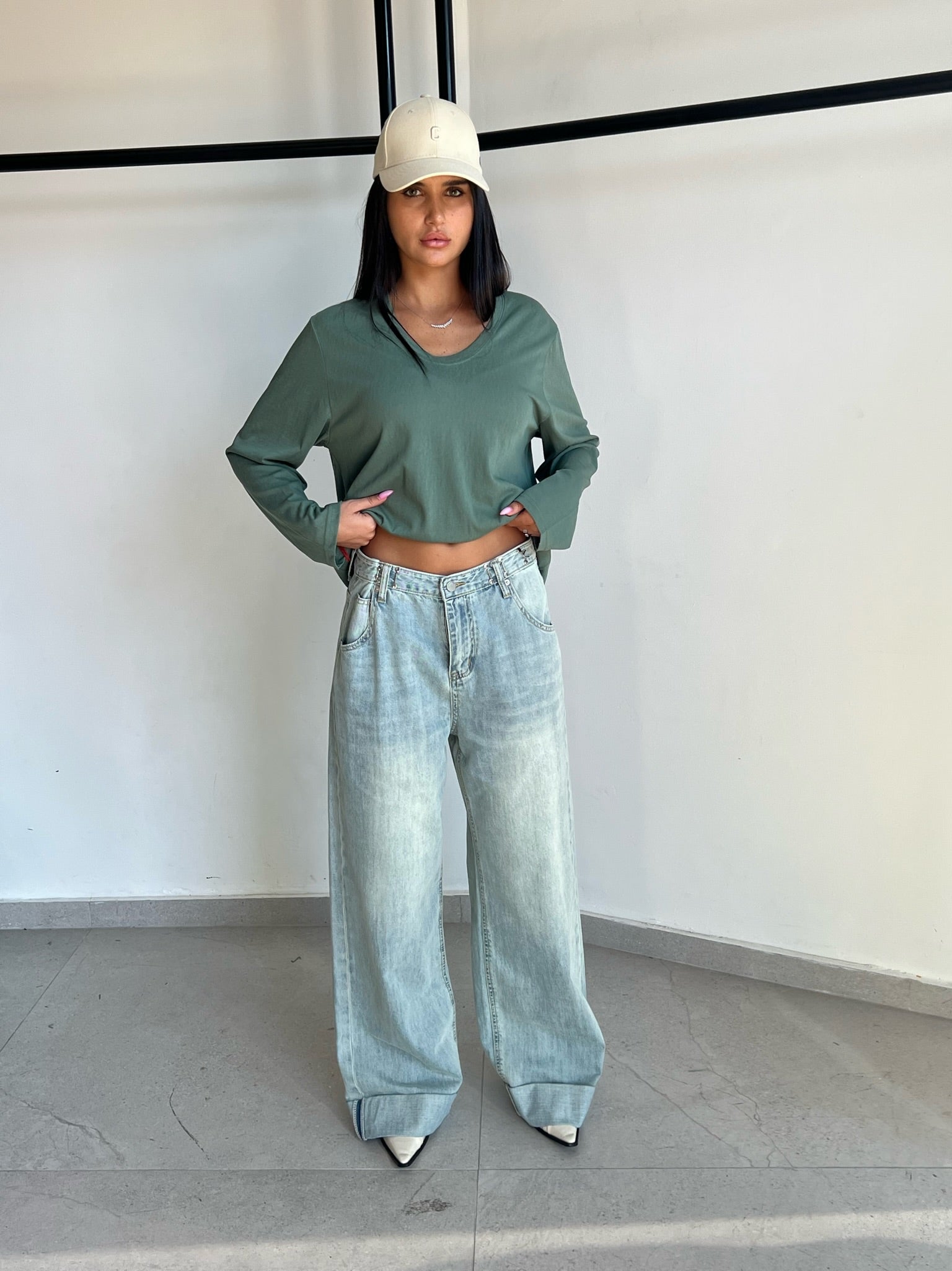 מכנס ג׳ינס עמנואל בהיר