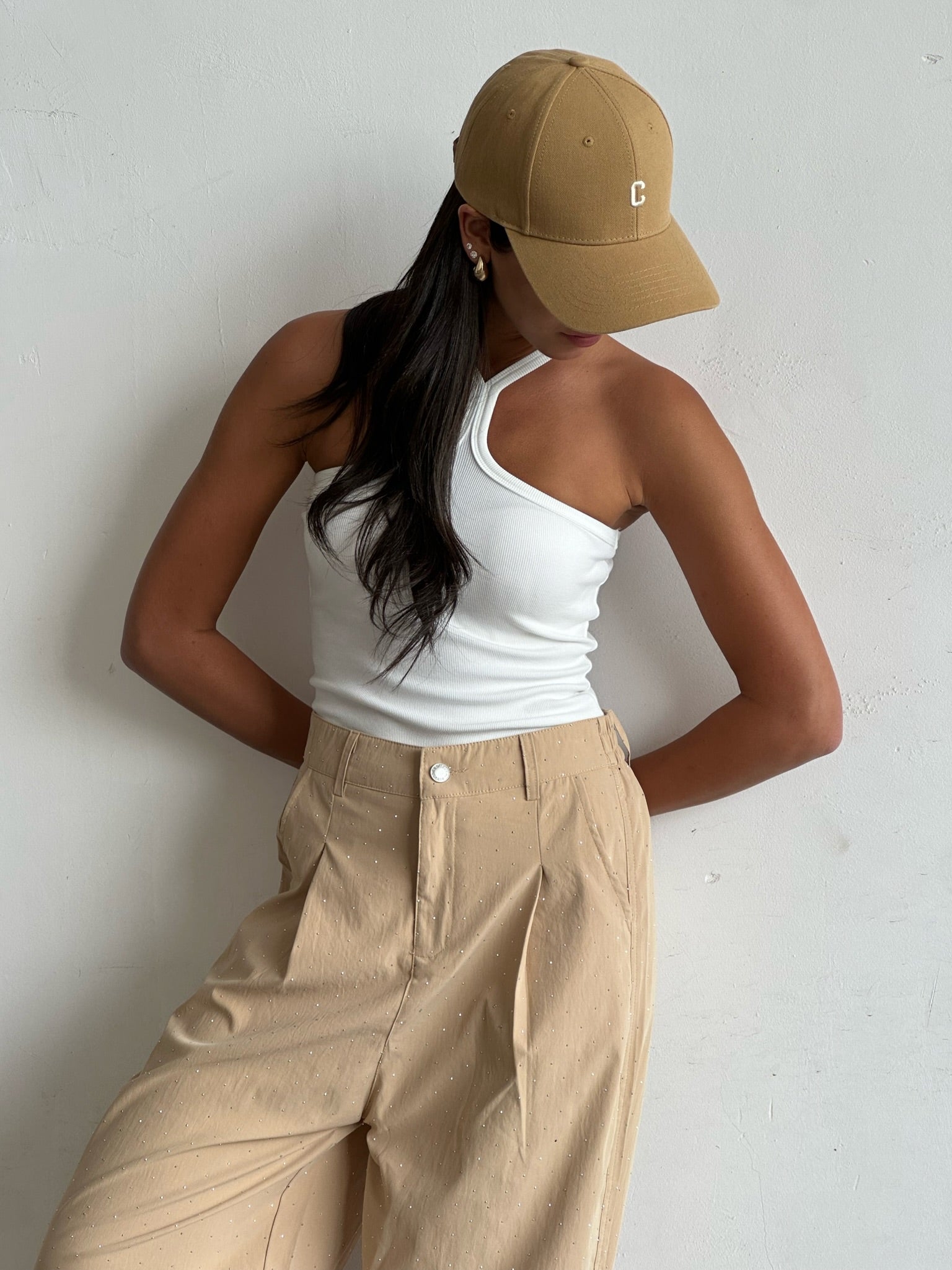 מכנס סאן אבנים בג