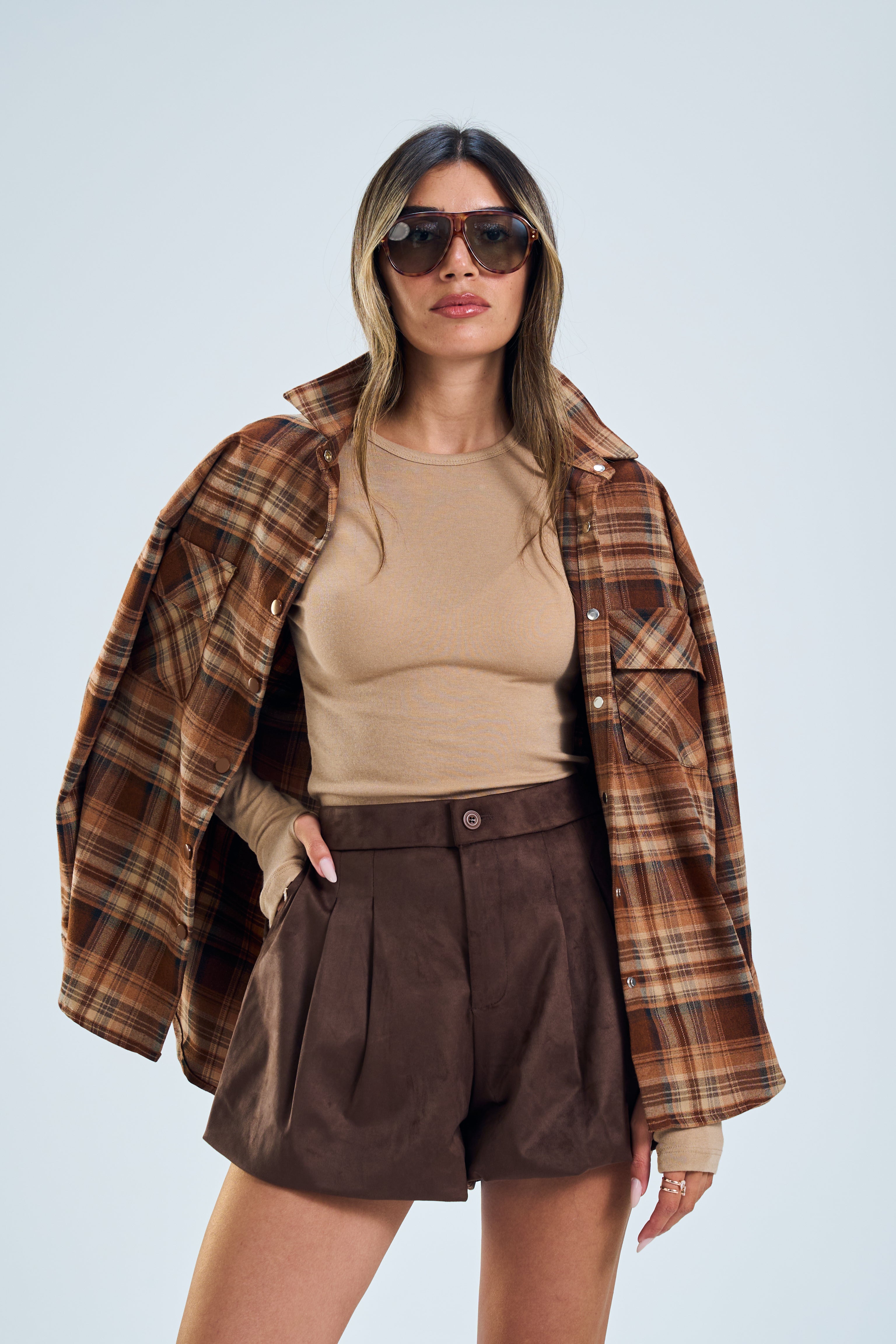 מכנס טיליס חום