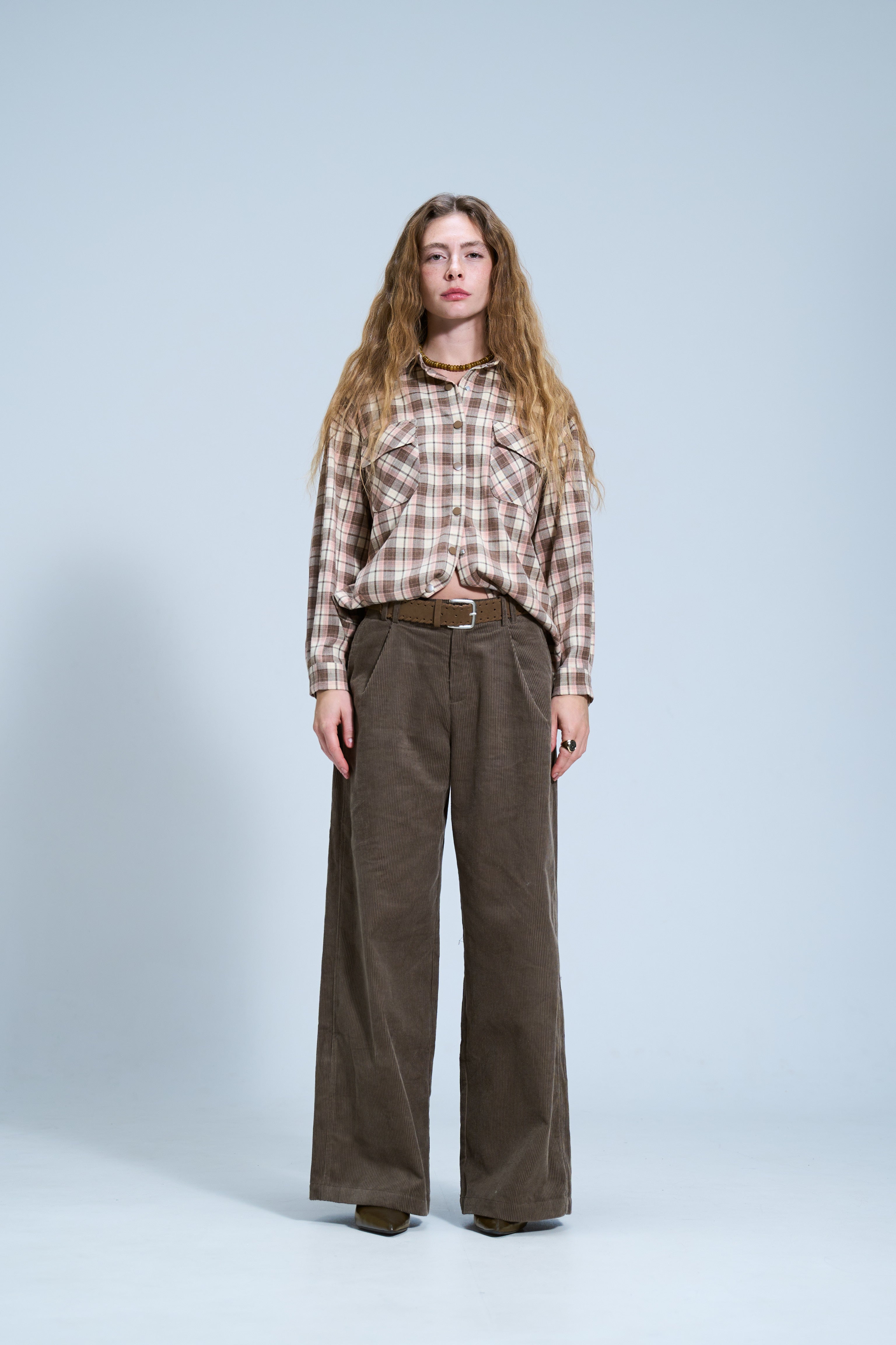 מכנס ליאו קורדרוי זית