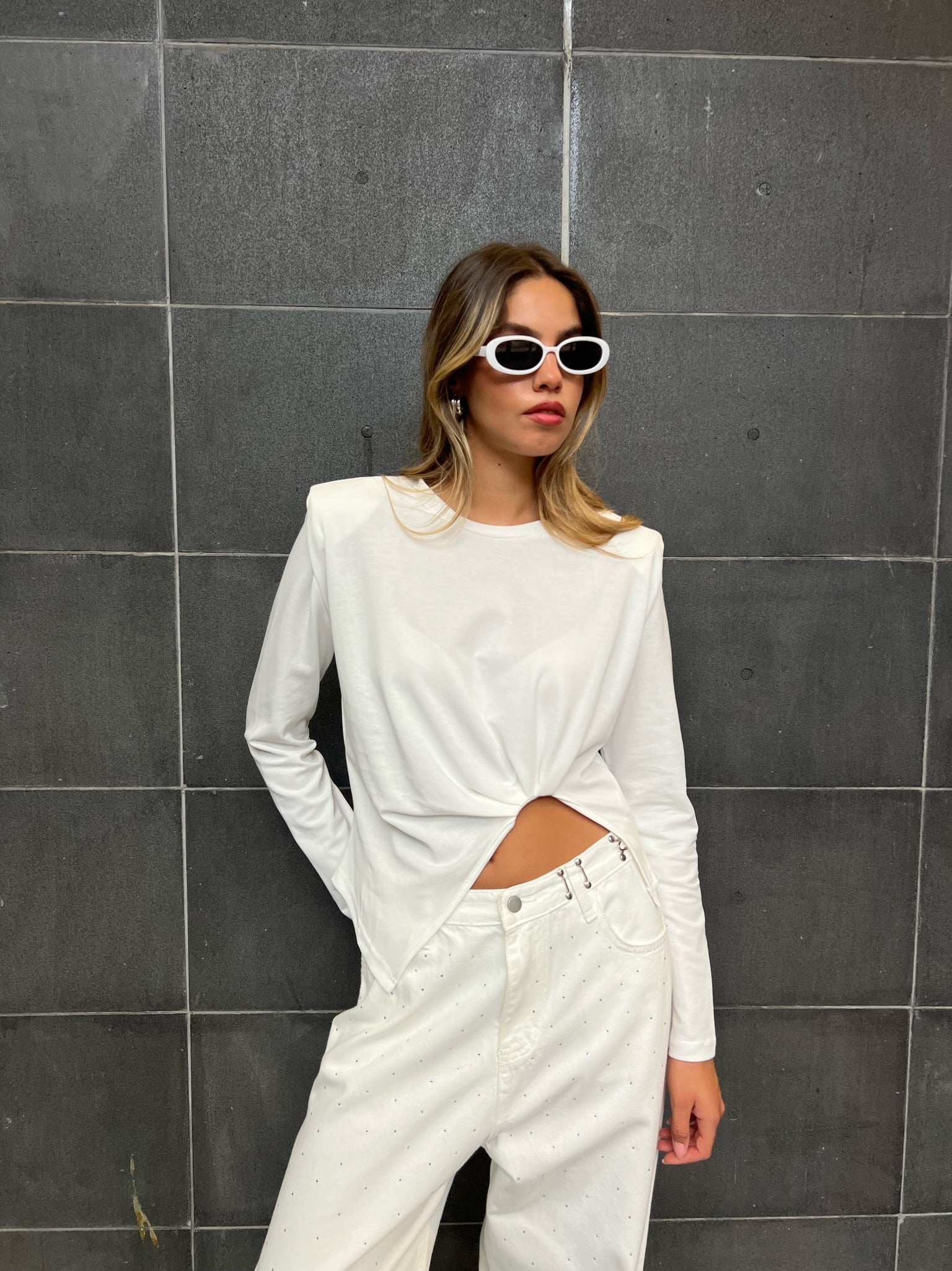 חולצת אליה לבן