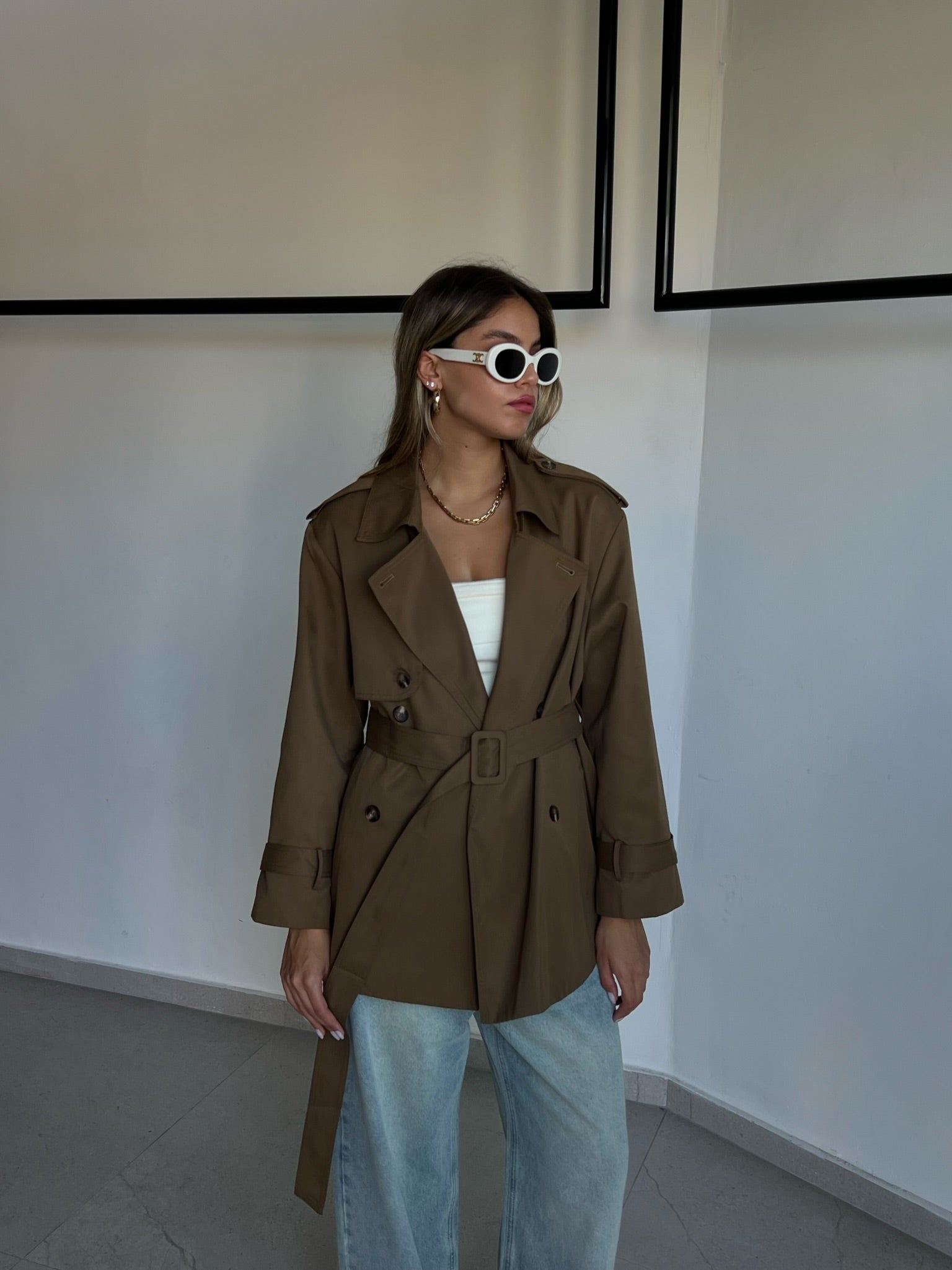 מעיל שליו חום