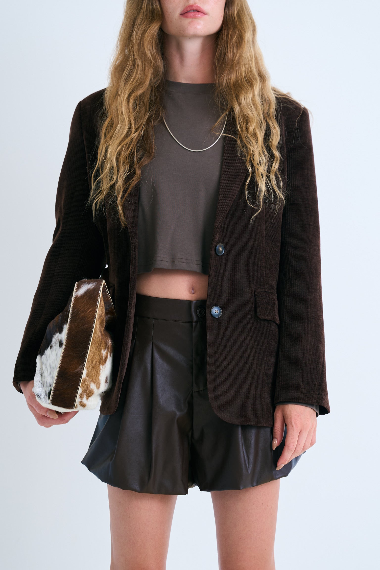 ג׳קט קורן קורדרוי חום