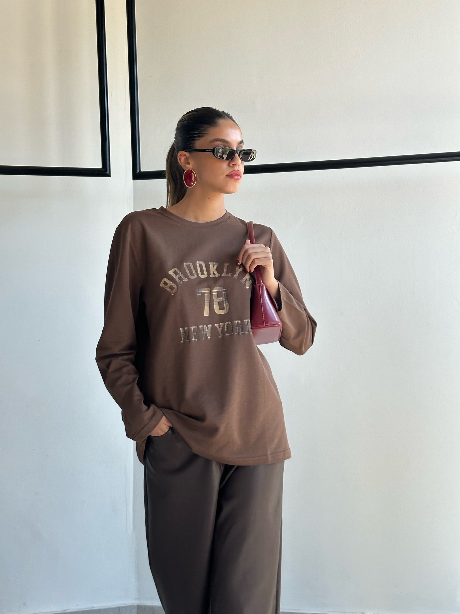 חולצת רנה חום