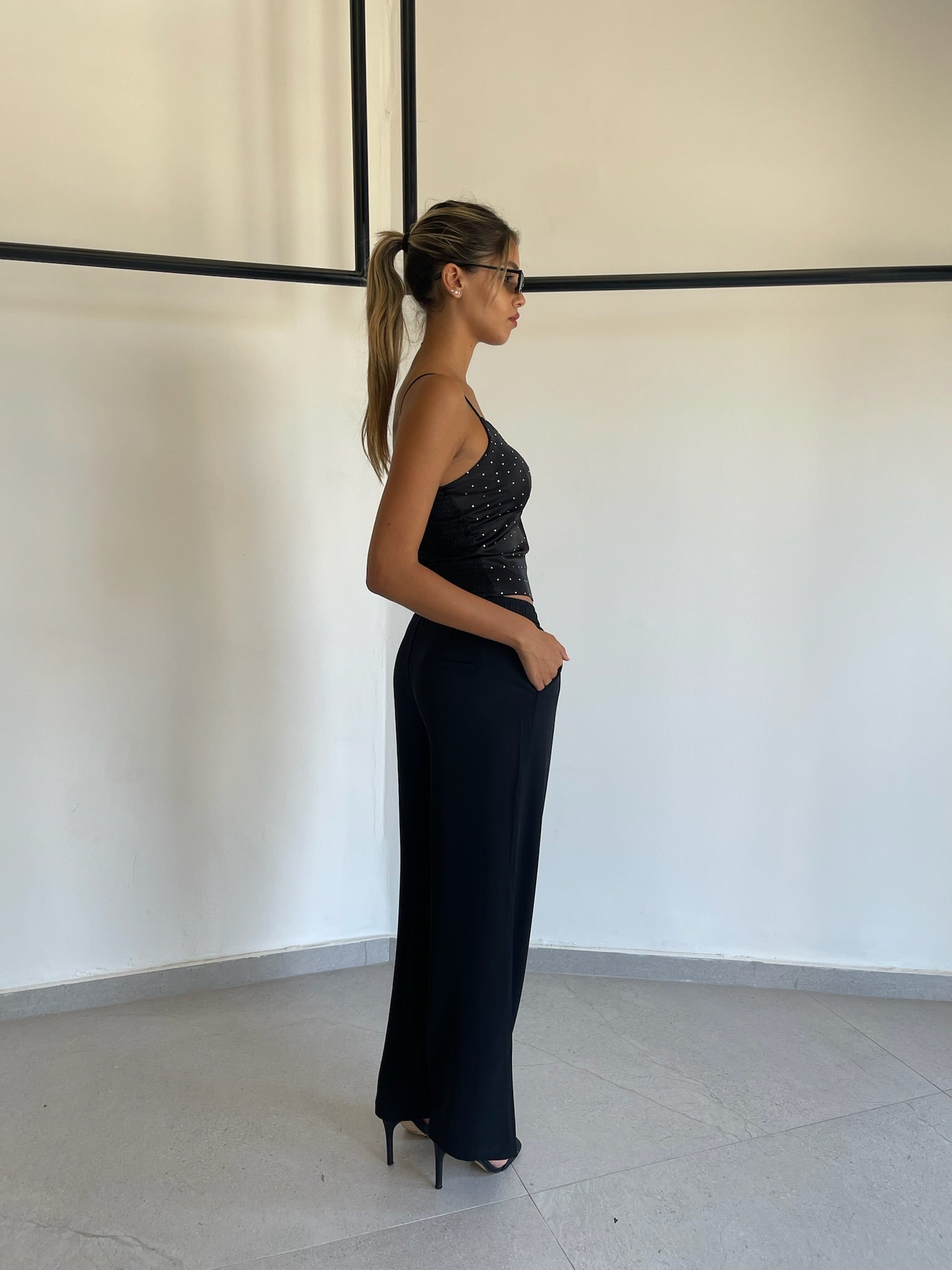 מכנס מיאן שחור