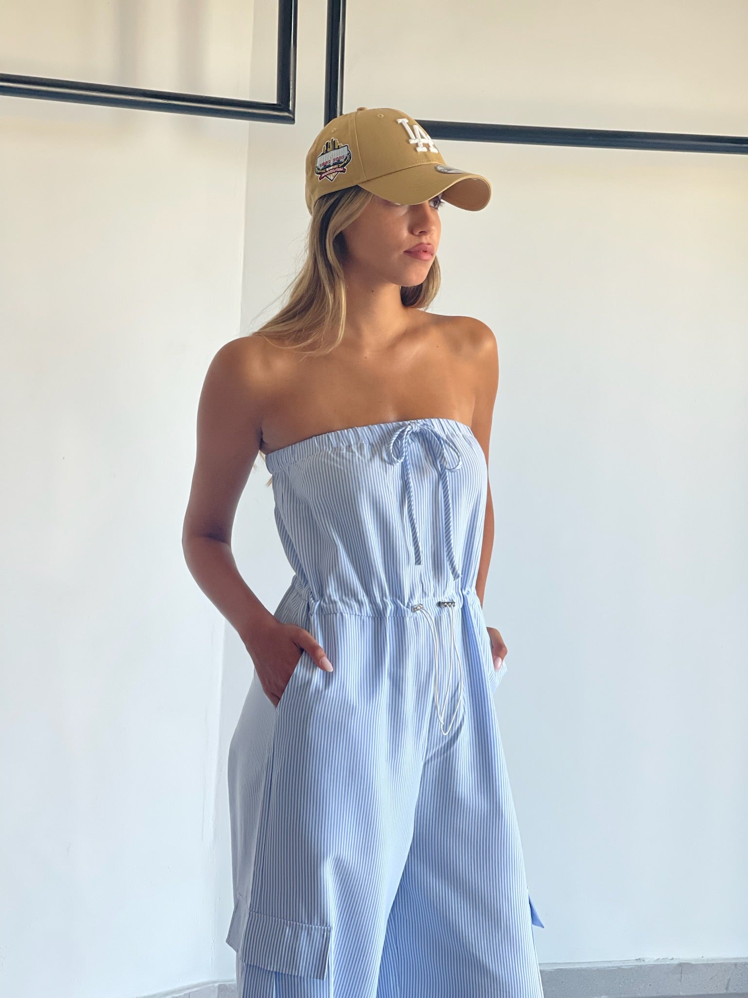 אוברול אימרי פסים כחול