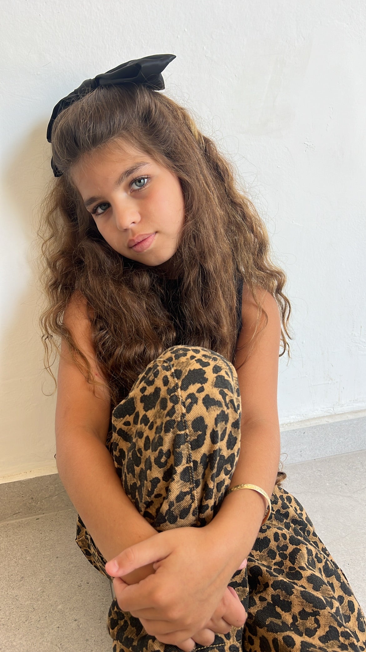 מכנס טאי מנומר חום