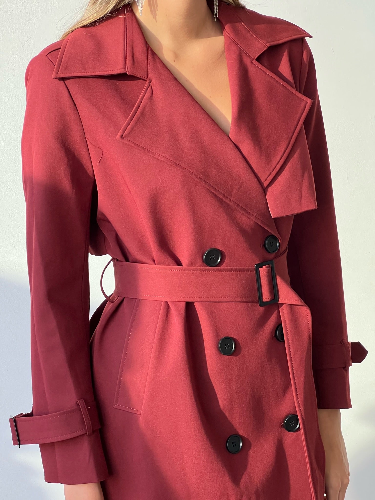 מעיל ניקה בורדו