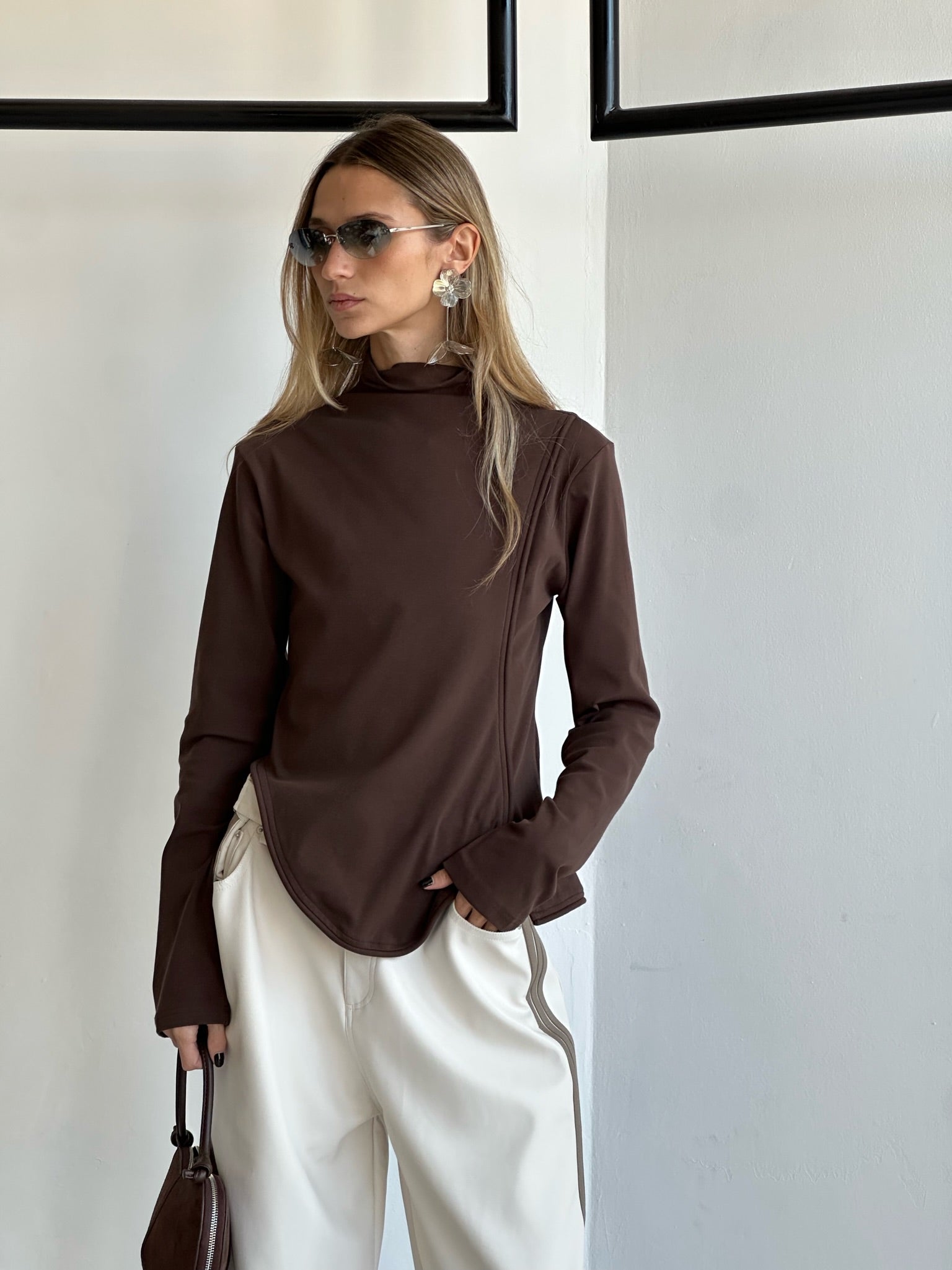 חולצת אביאור חום