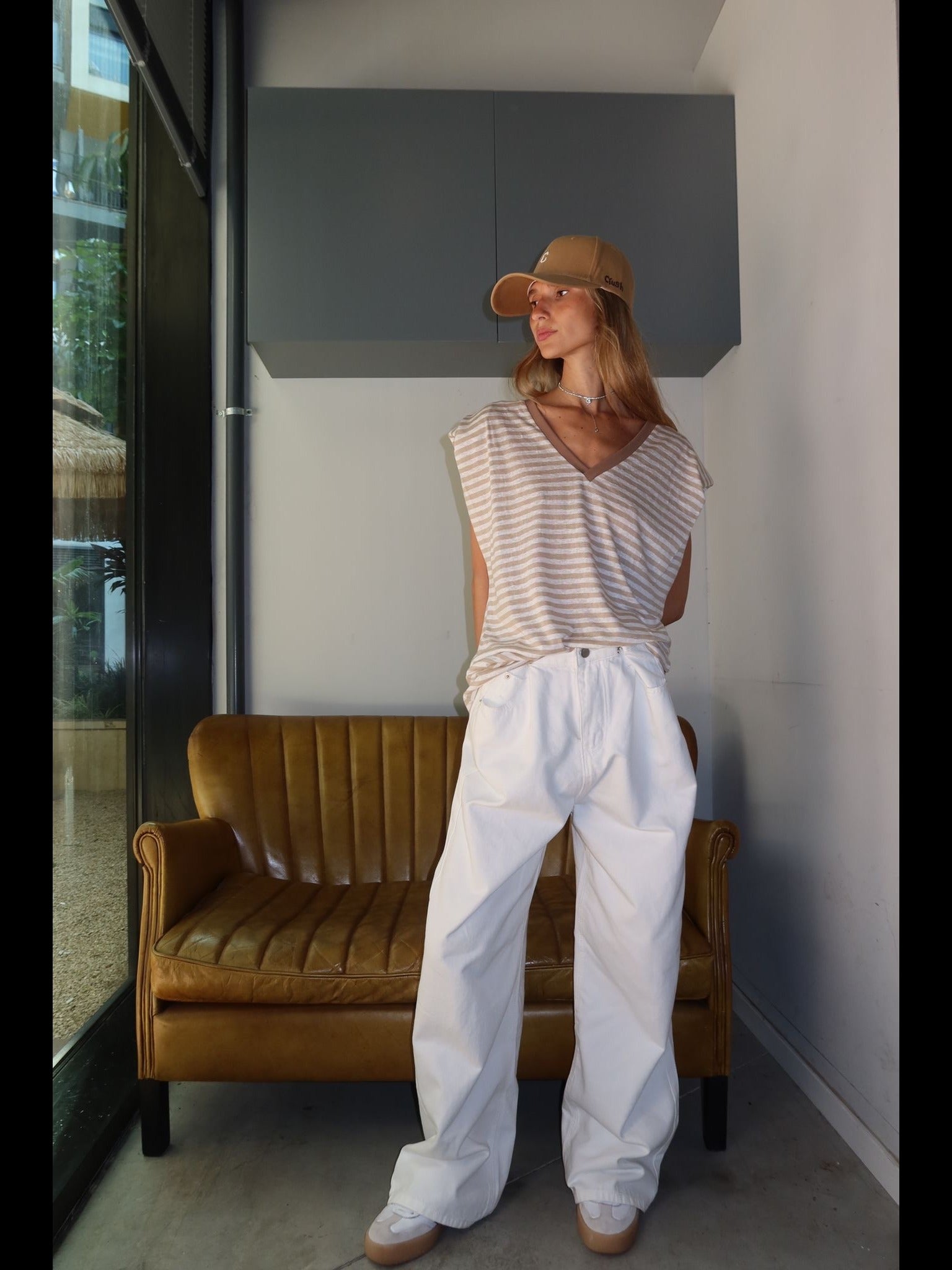 מכנס ג׳ינס לואי לבן