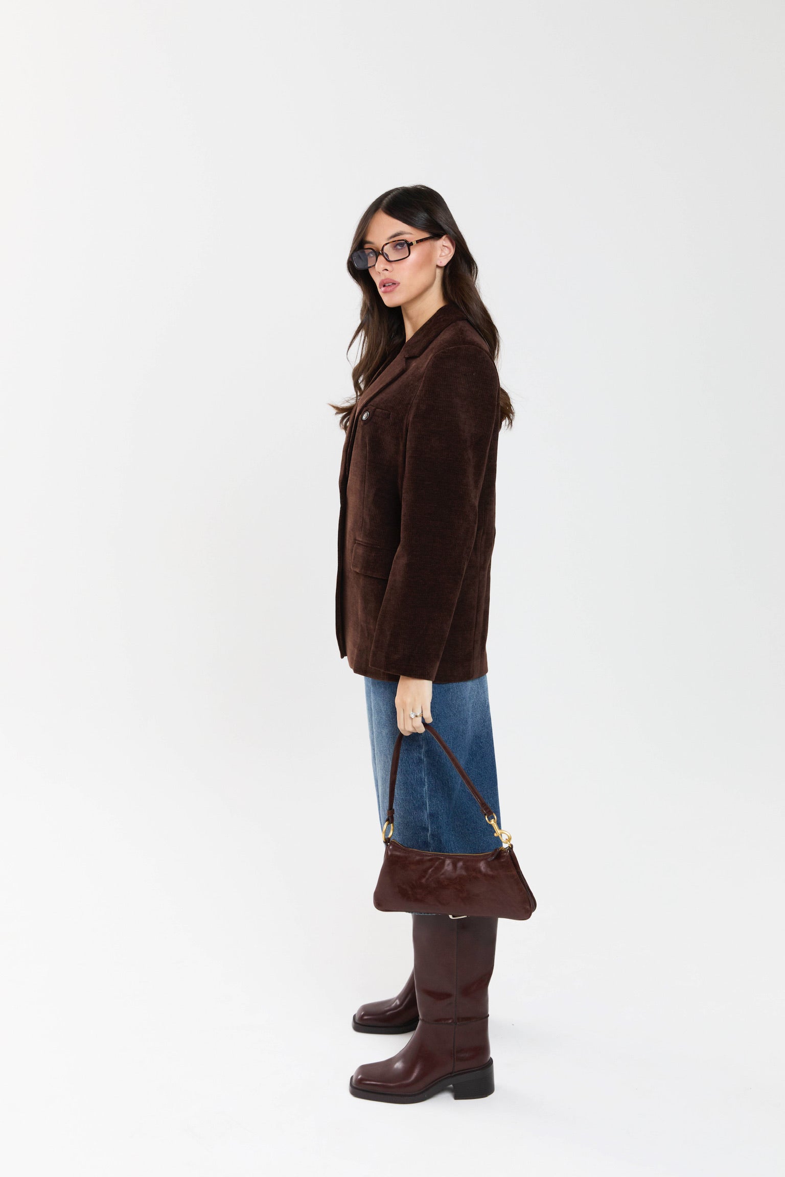 ג׳קט קורן קורדרוי חום