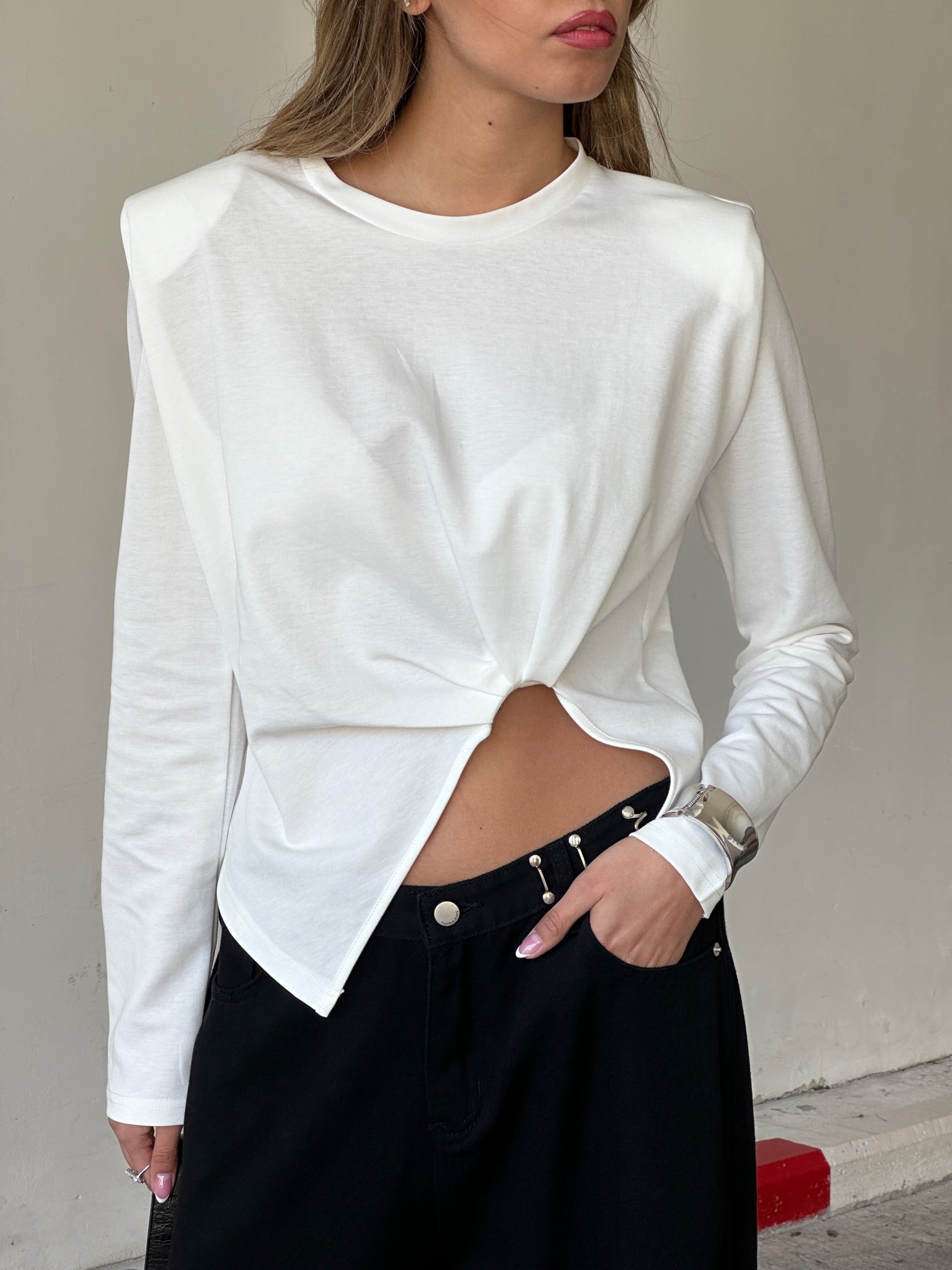 חולצת אליה לבן