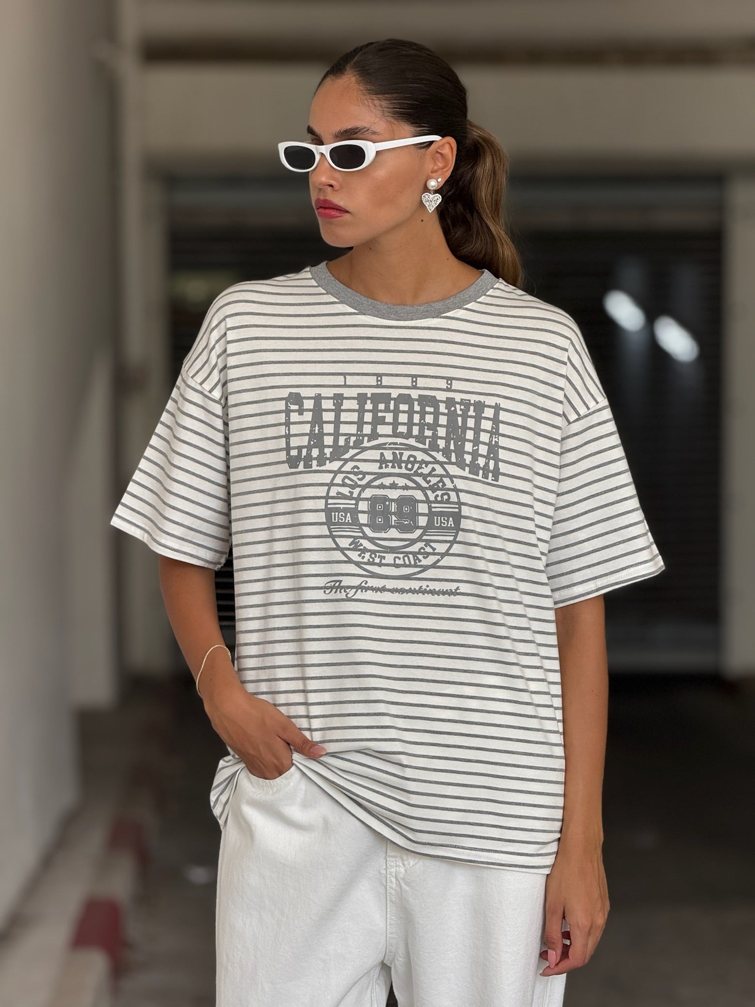 חולצת קאלי אפור