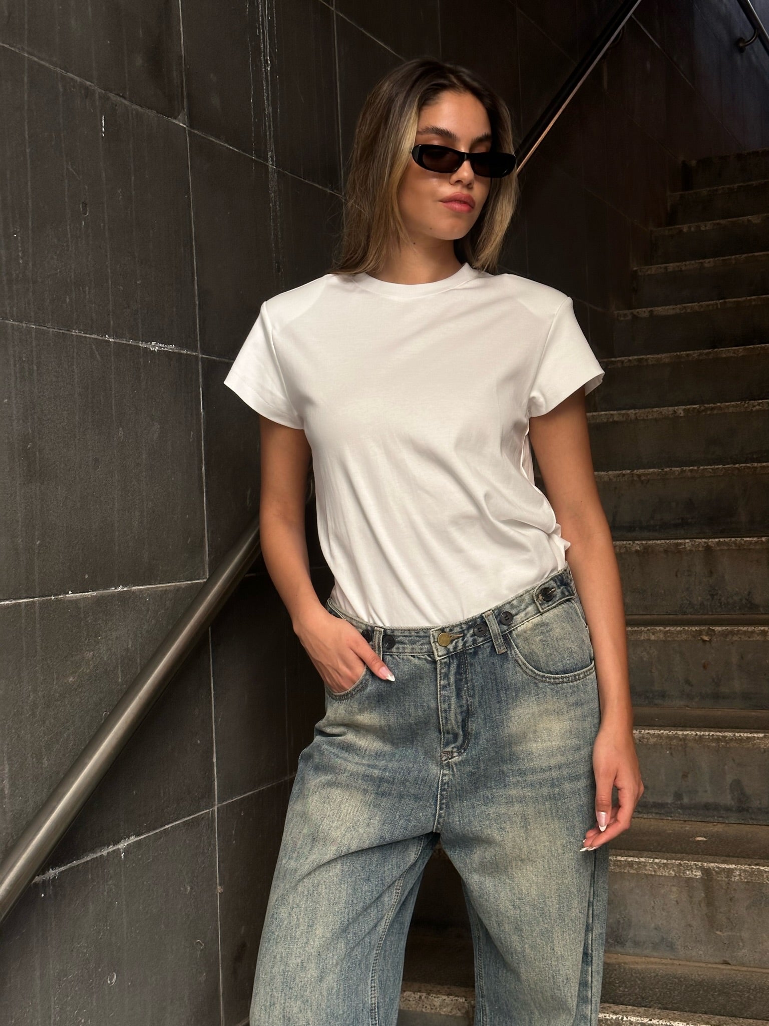 חולצת ליבי לבן