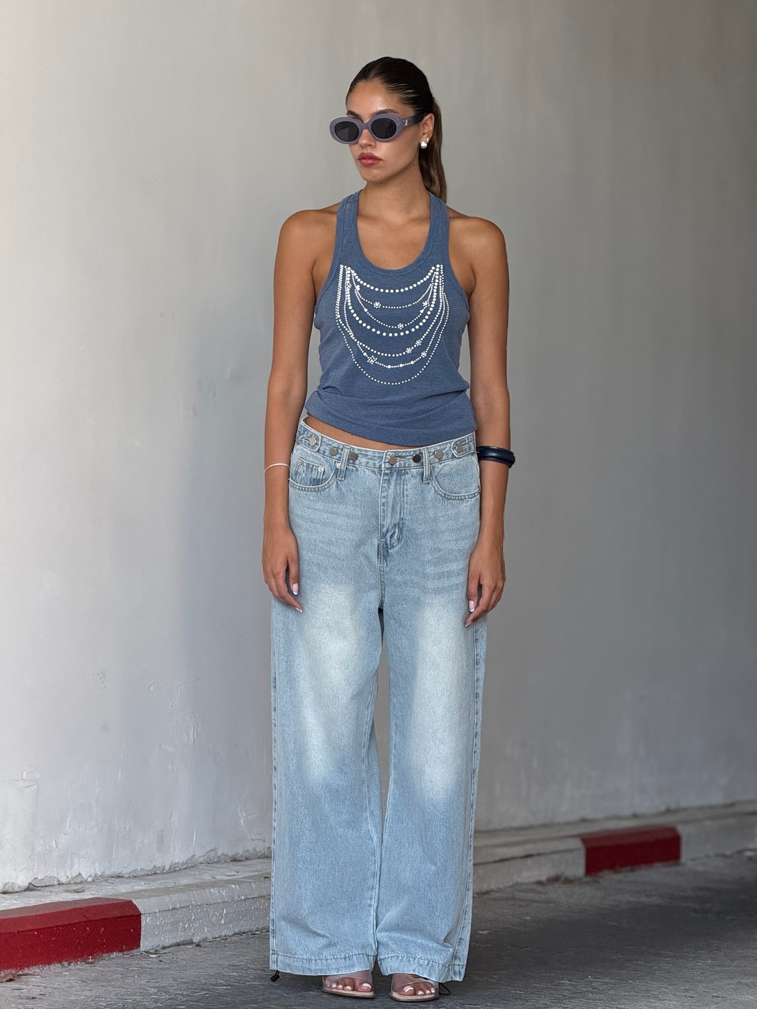 מכנס ג׳ינס ג'וי תכלת