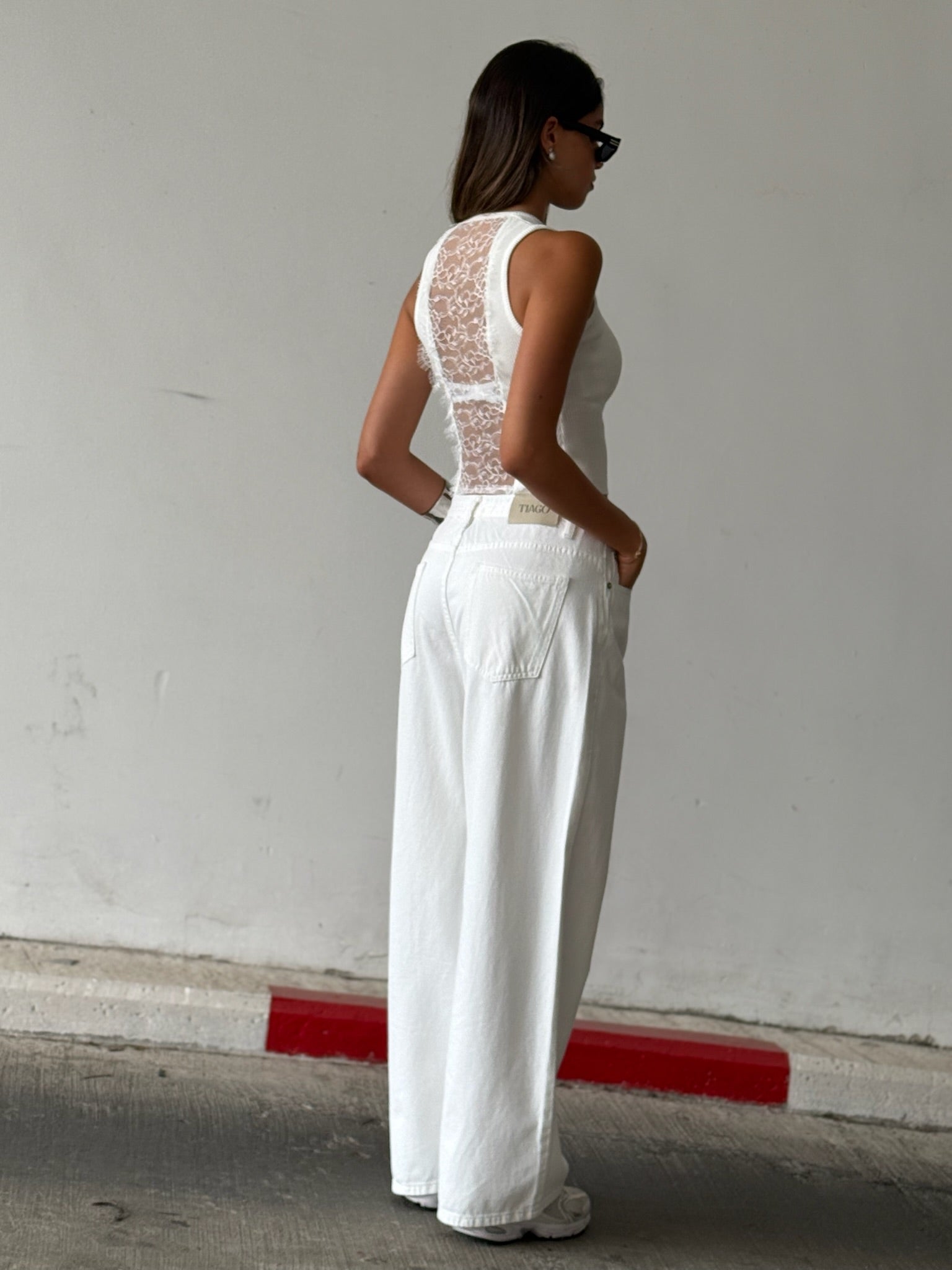 מכנס ג׳ינס לואי לבן