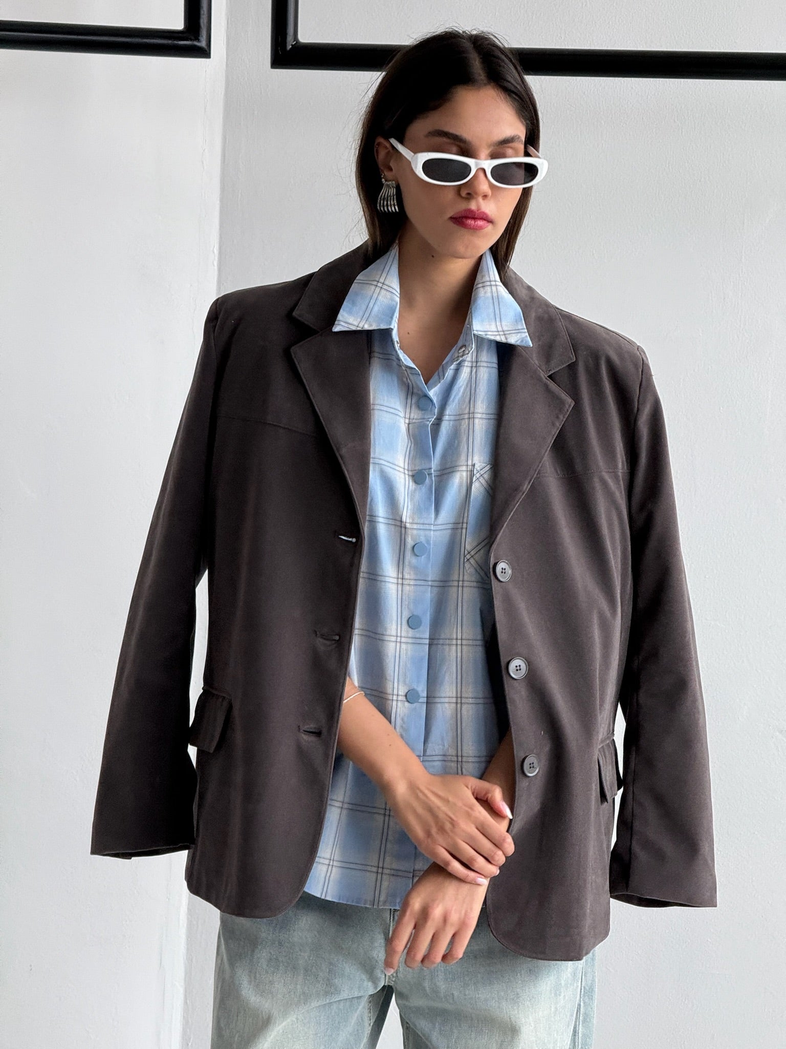 ג׳קט עמית אפור