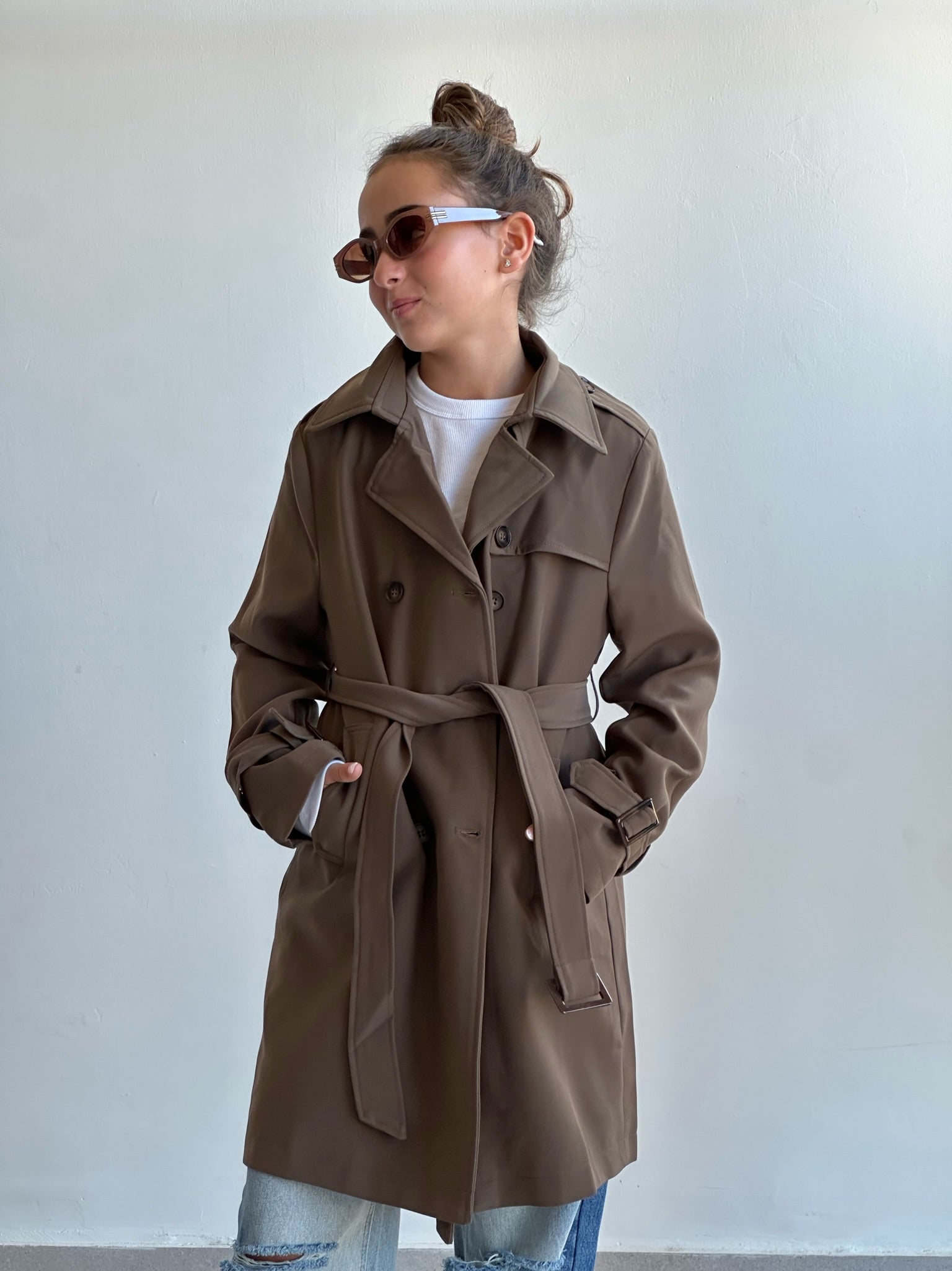 מעיל אלואיז חום