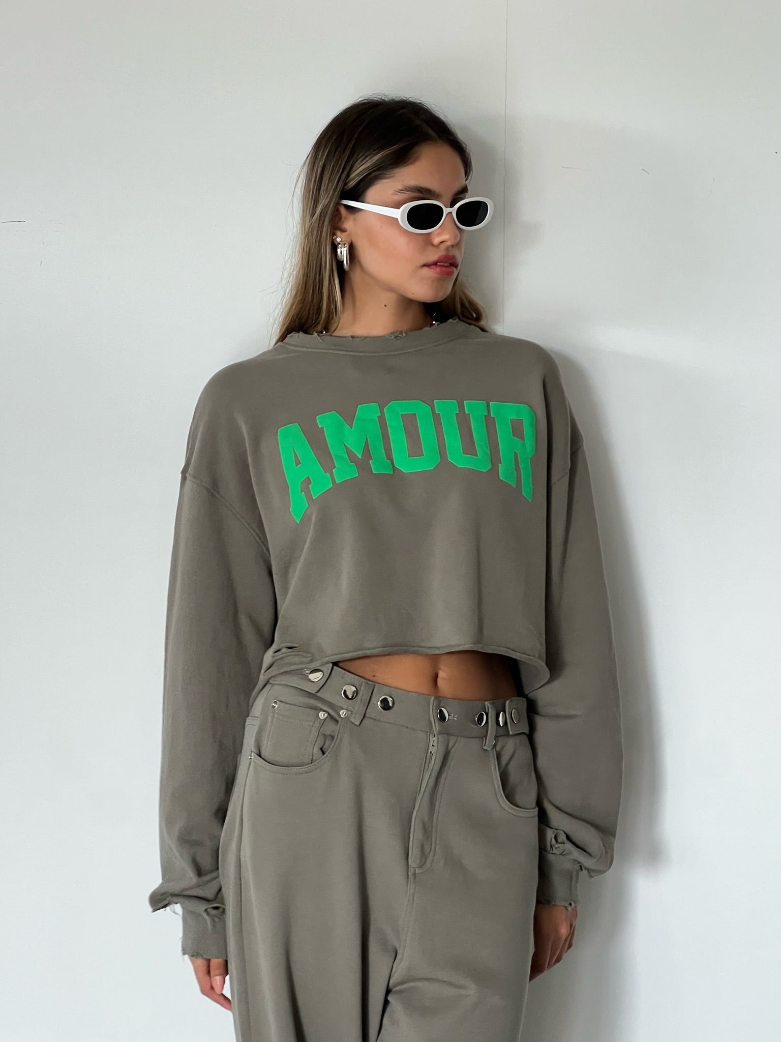 מכנס מיכאל זית