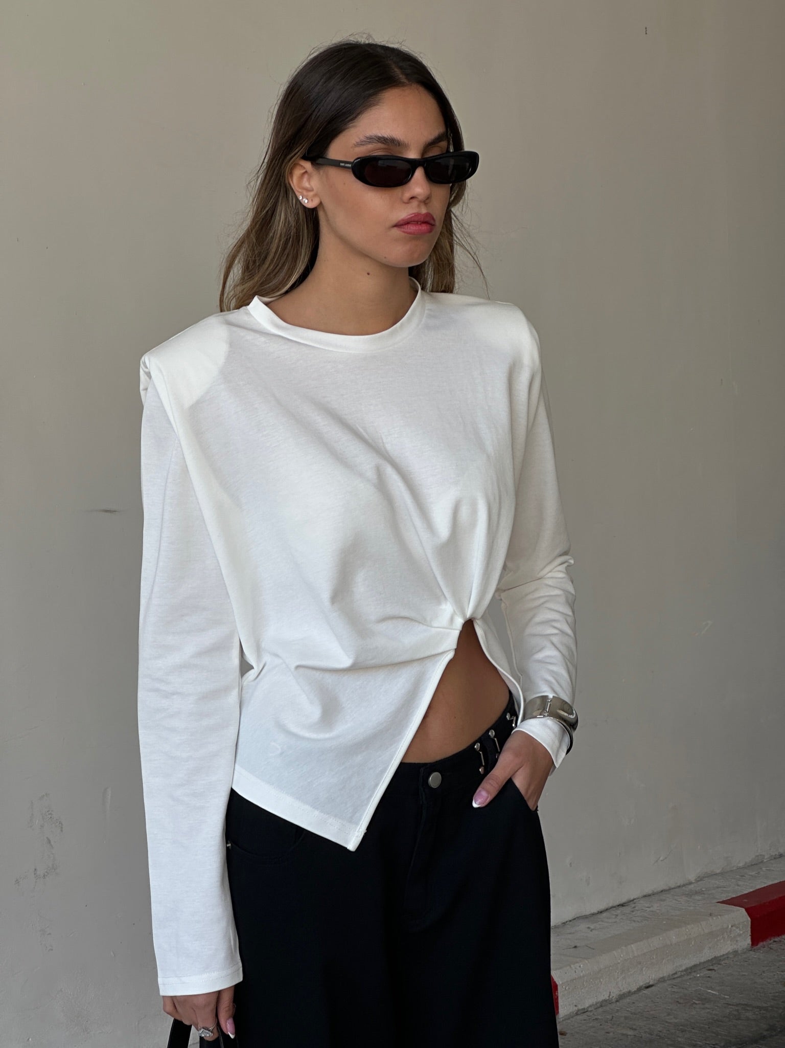 חולצת אליה לבן