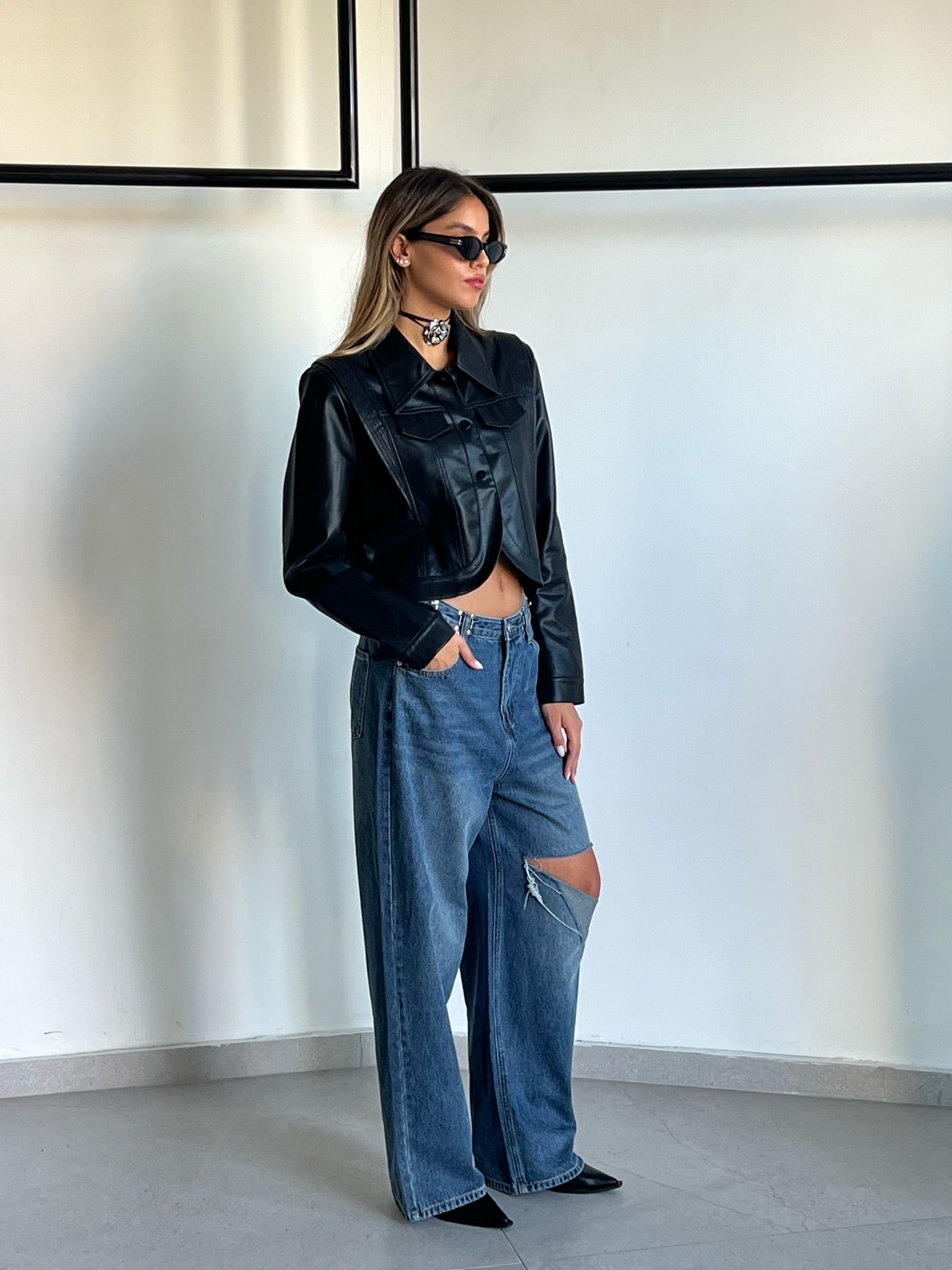 ג׳קט אלכס שחור