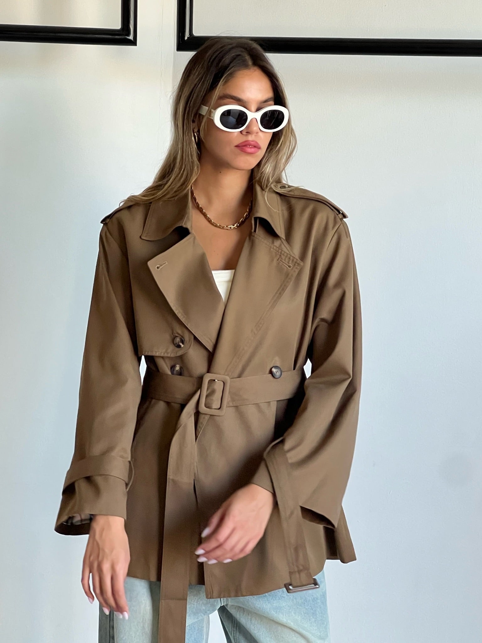 מעיל שליו חום