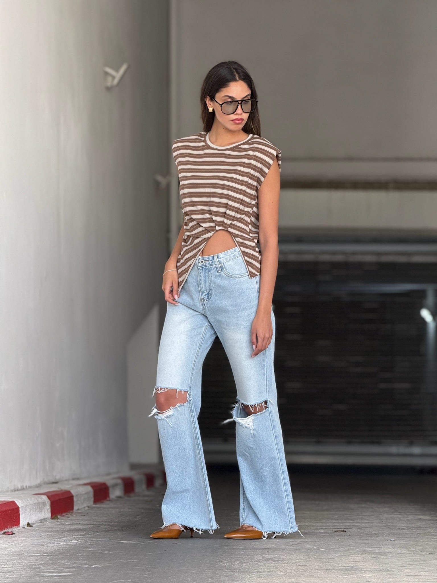 חולצת ריף חום