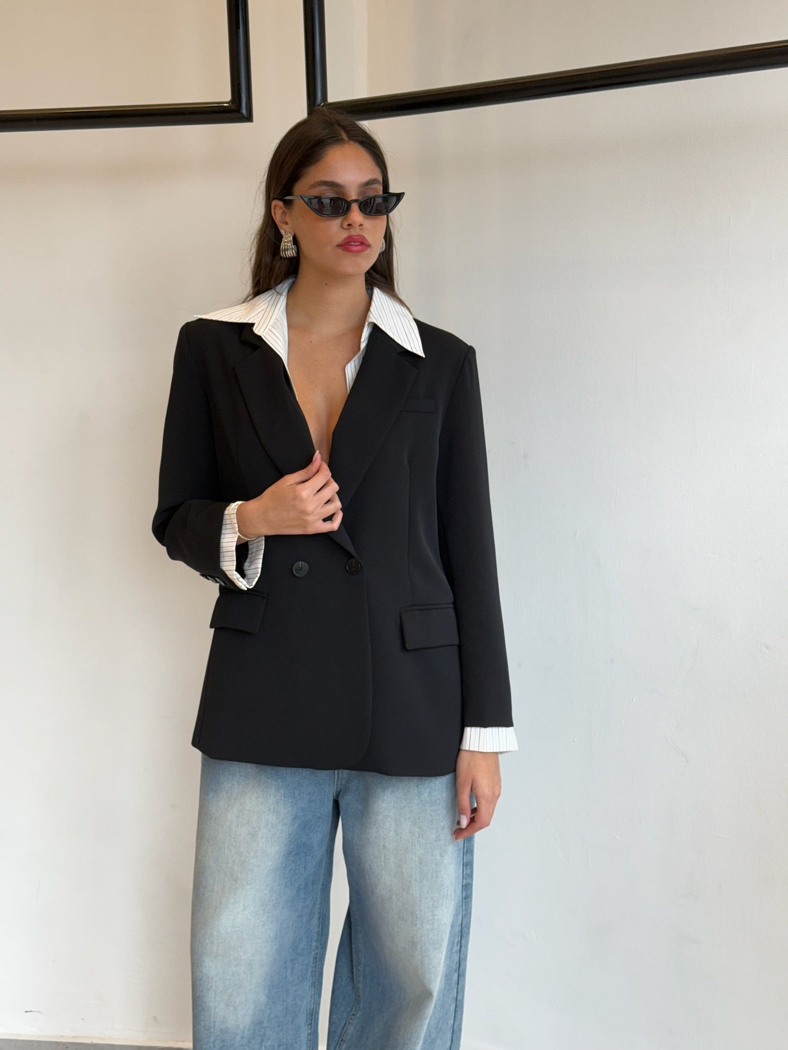 ג׳קט מיכאלה שחור