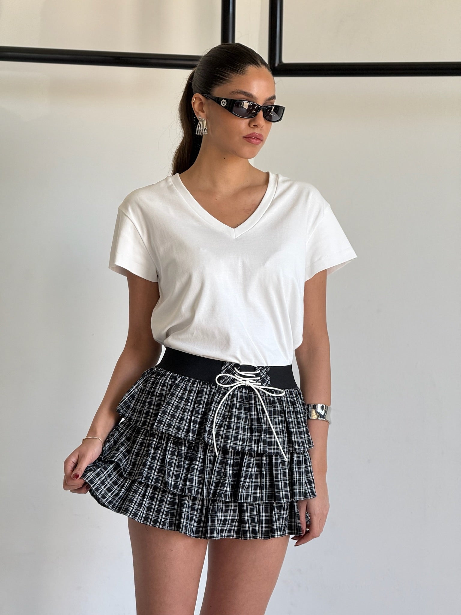 חצאית שייה שחור