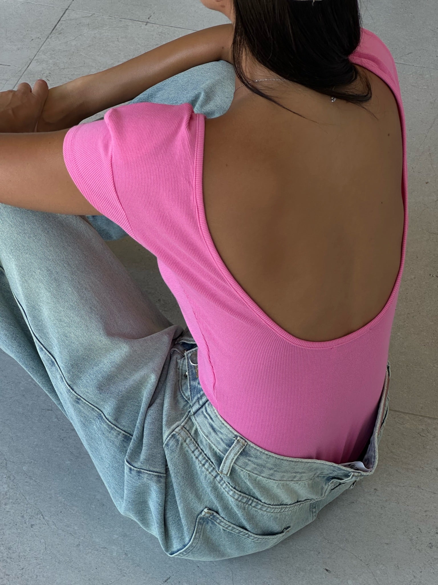 בגד גוף אליה ורוד